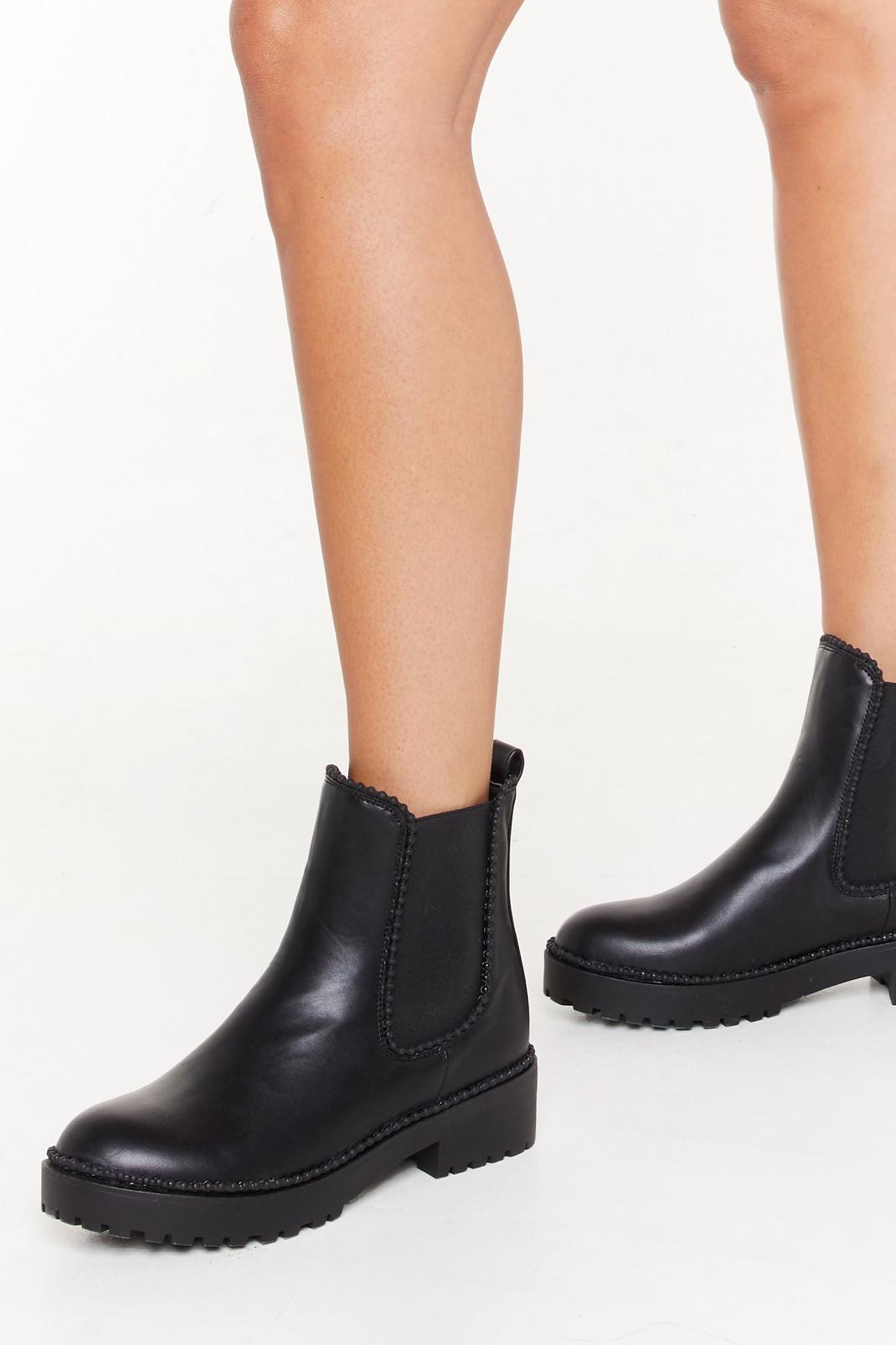 Thought You Under-stud Faux Leather Chelsea Boots image number 1