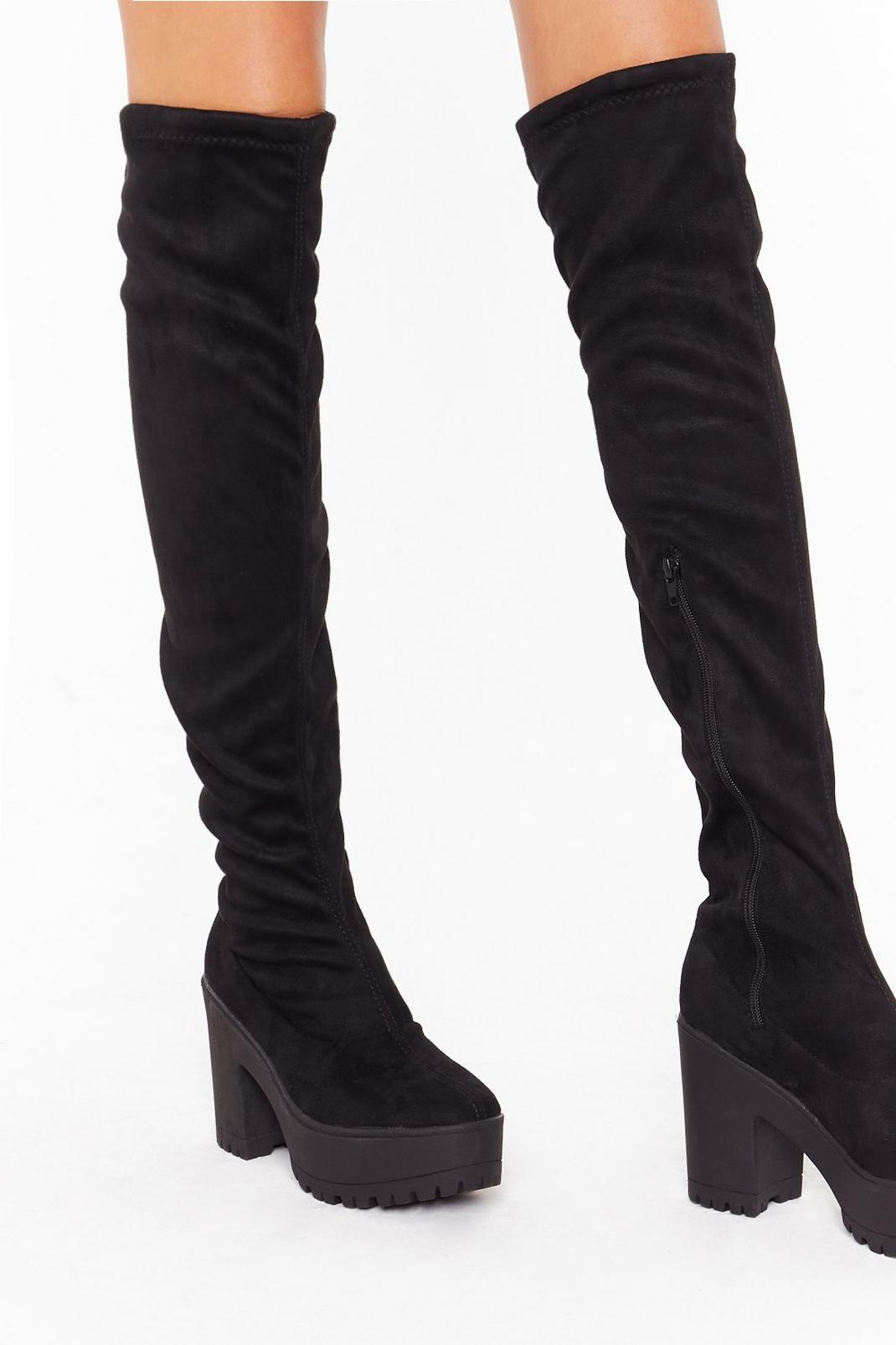 Suede Me Love Faux Suede Over-the-Knee Boots | Nasty Gal