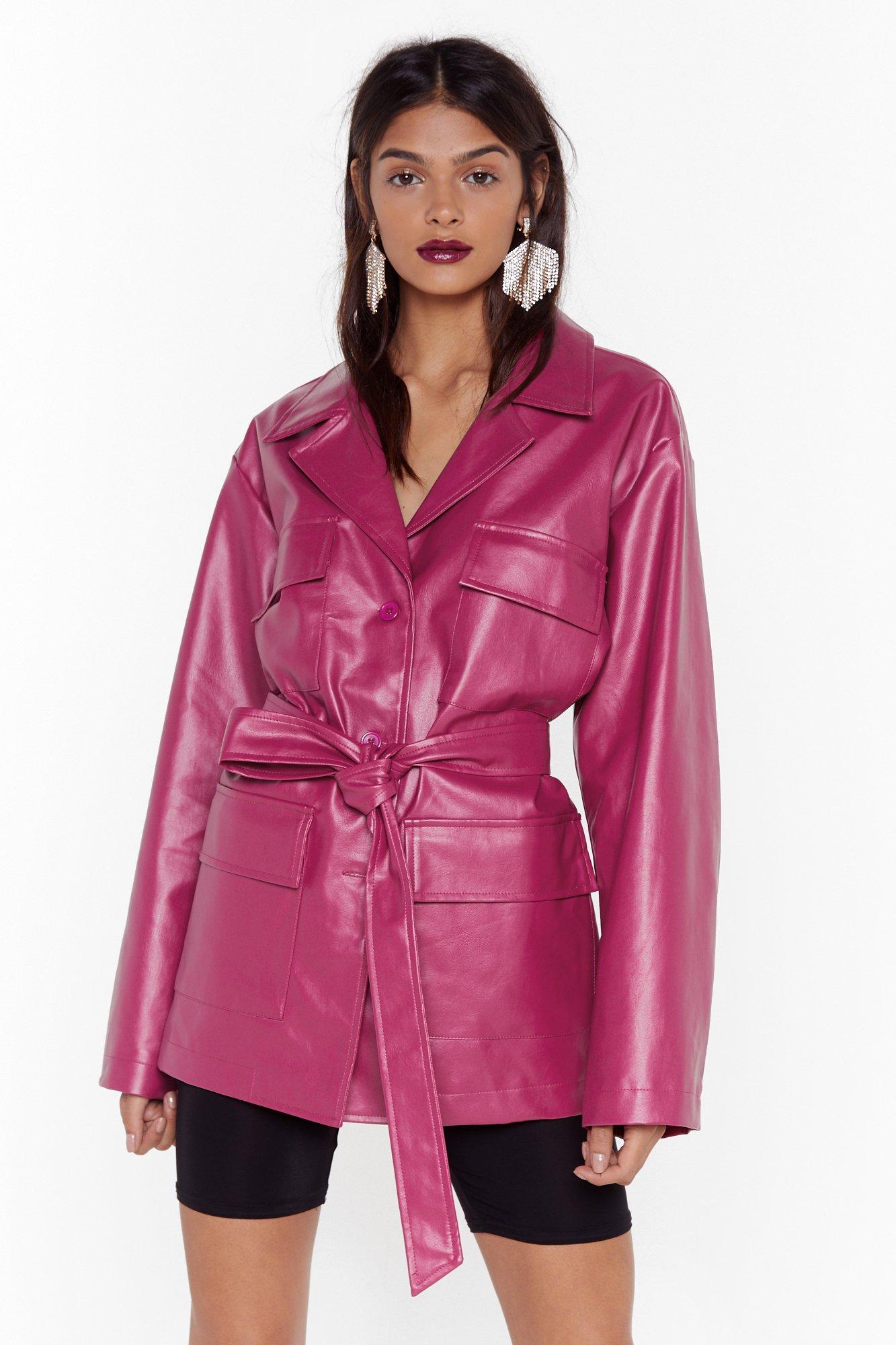 Nasty gal leather on sale jacket