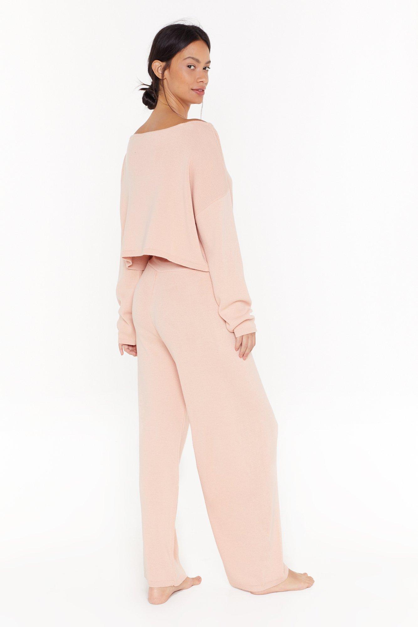 Slow Down Sweater and Jogger Lounge Set