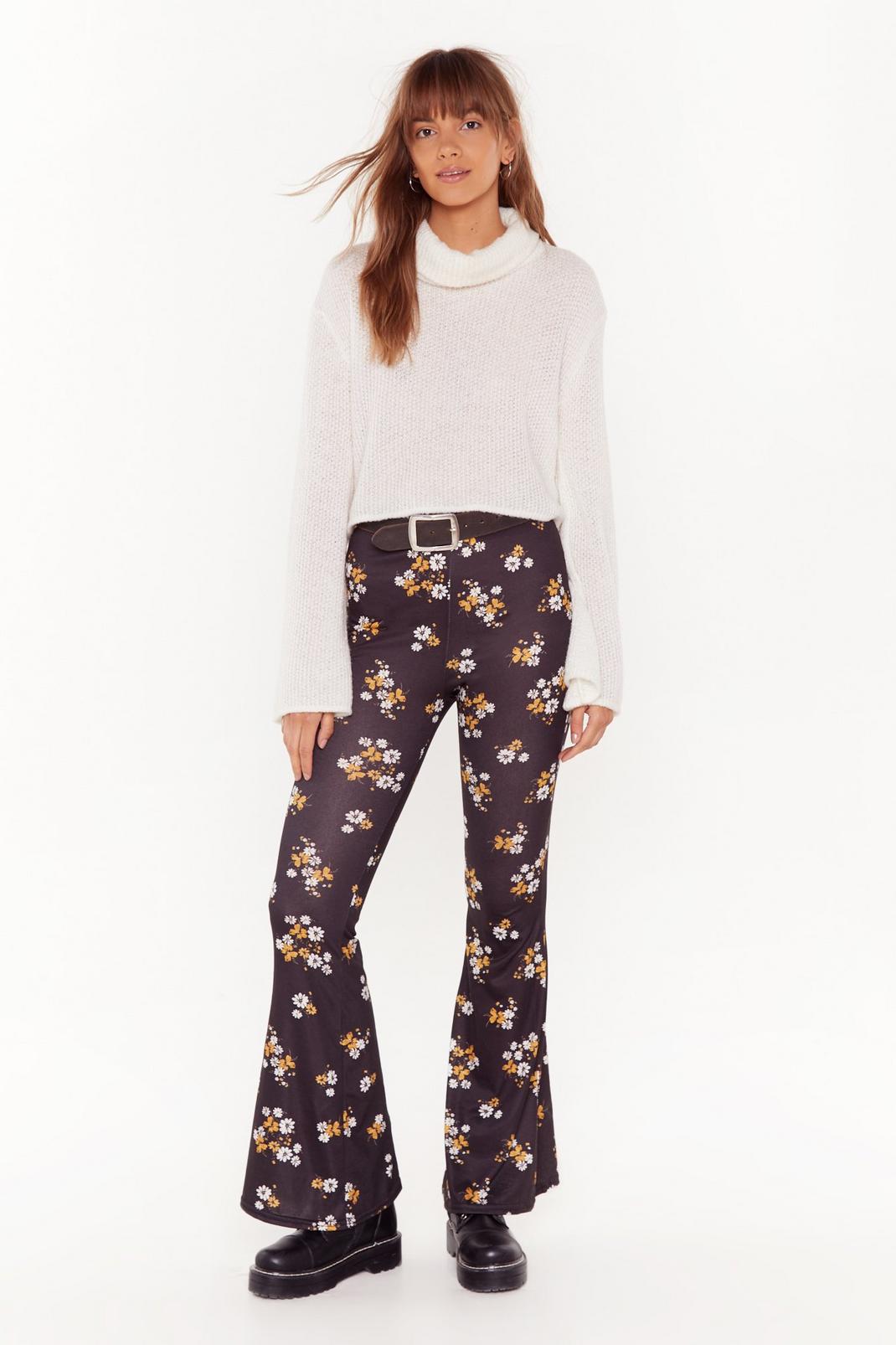 Growing Up Floral Flare Pants image number 1