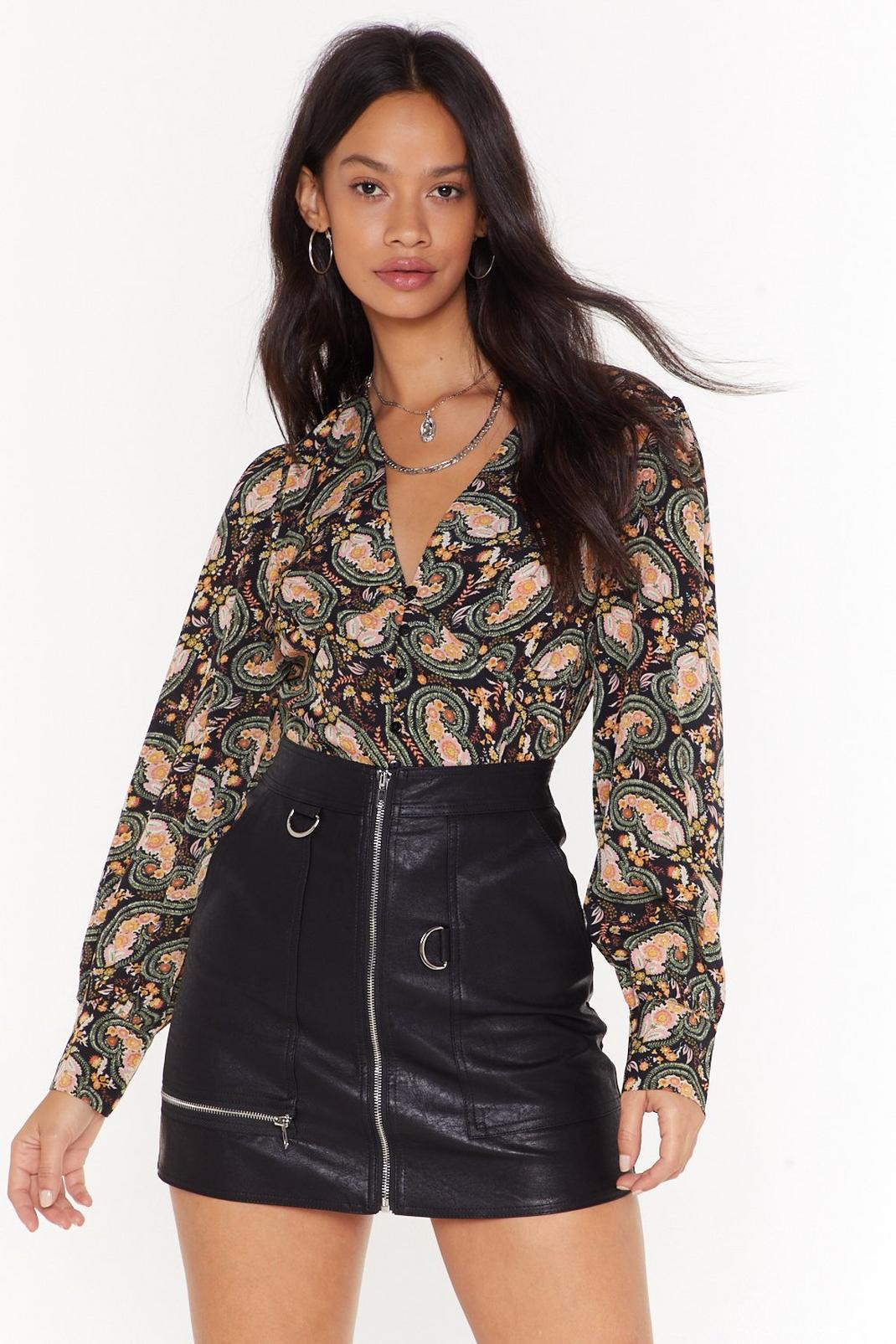 It Paisley to Be Nice Button-Down Blouse image number 1