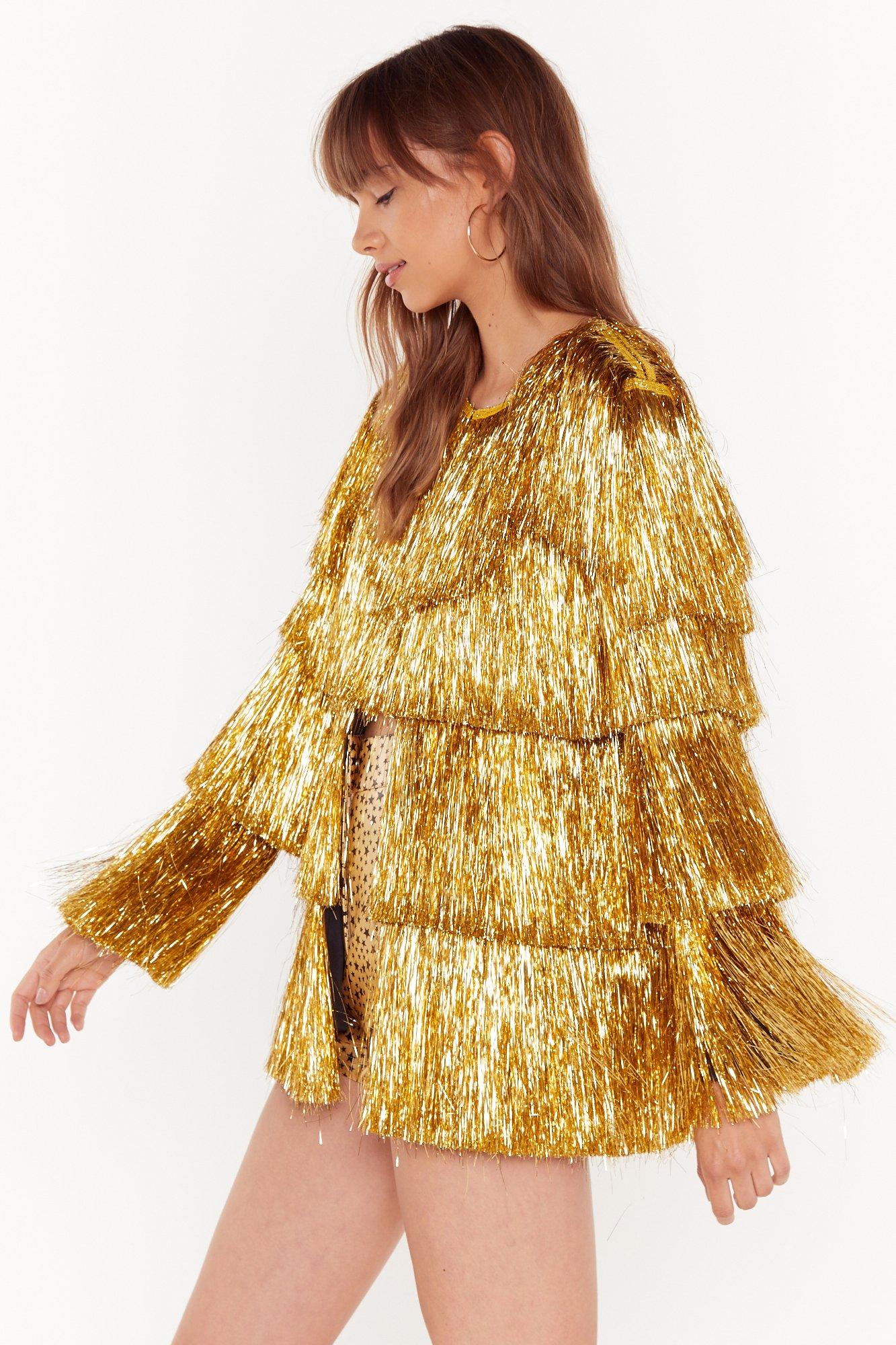 Gold on sale tinsel jacket