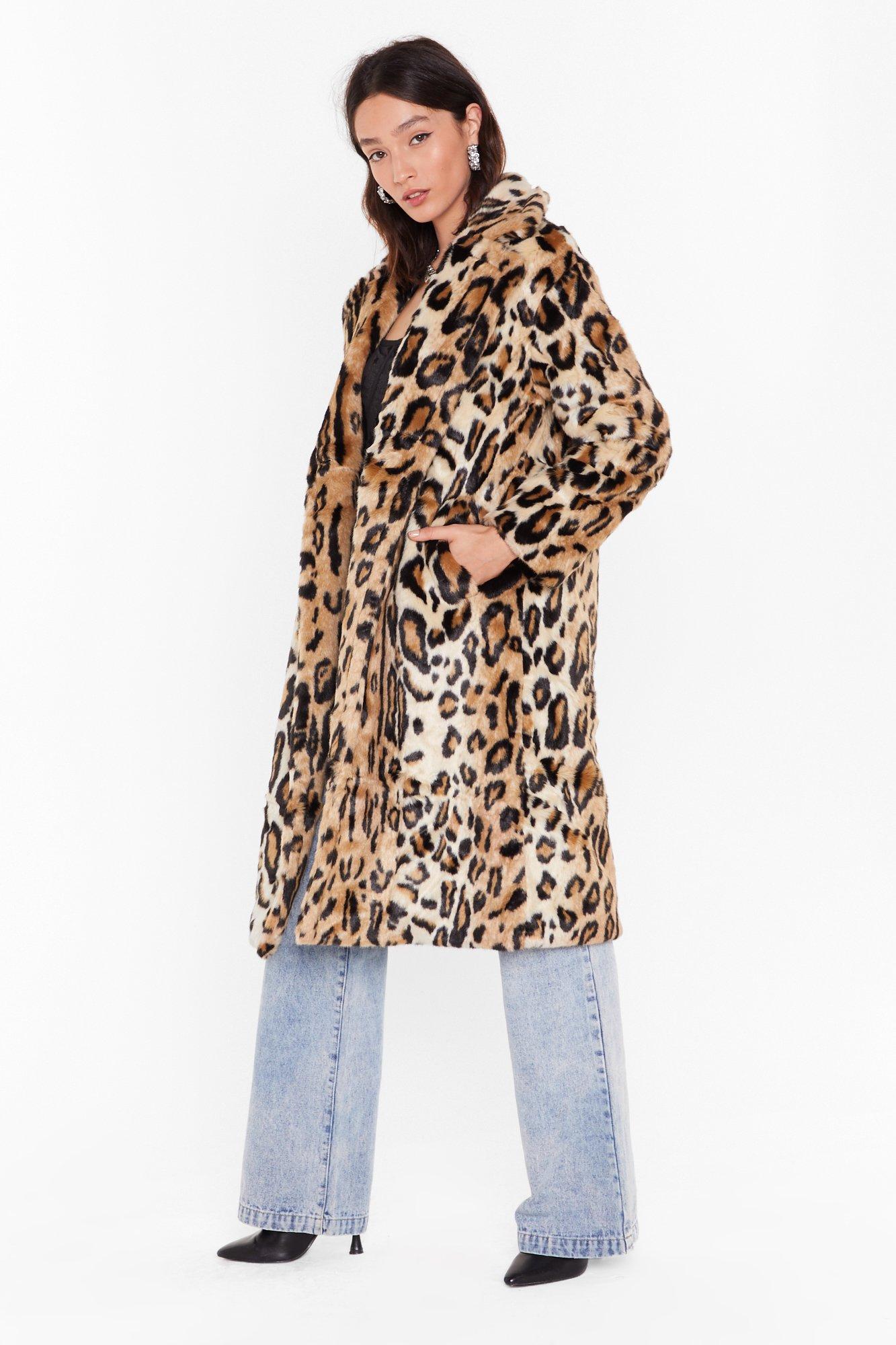 Nasty gal deals cheetah coat