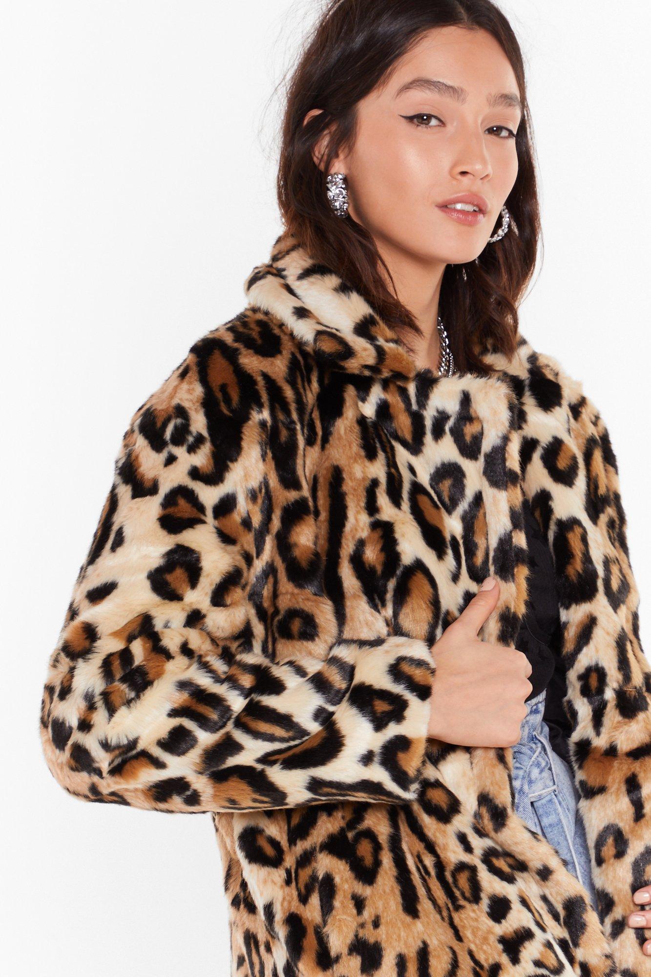 Nasty gal deals cheetah coat