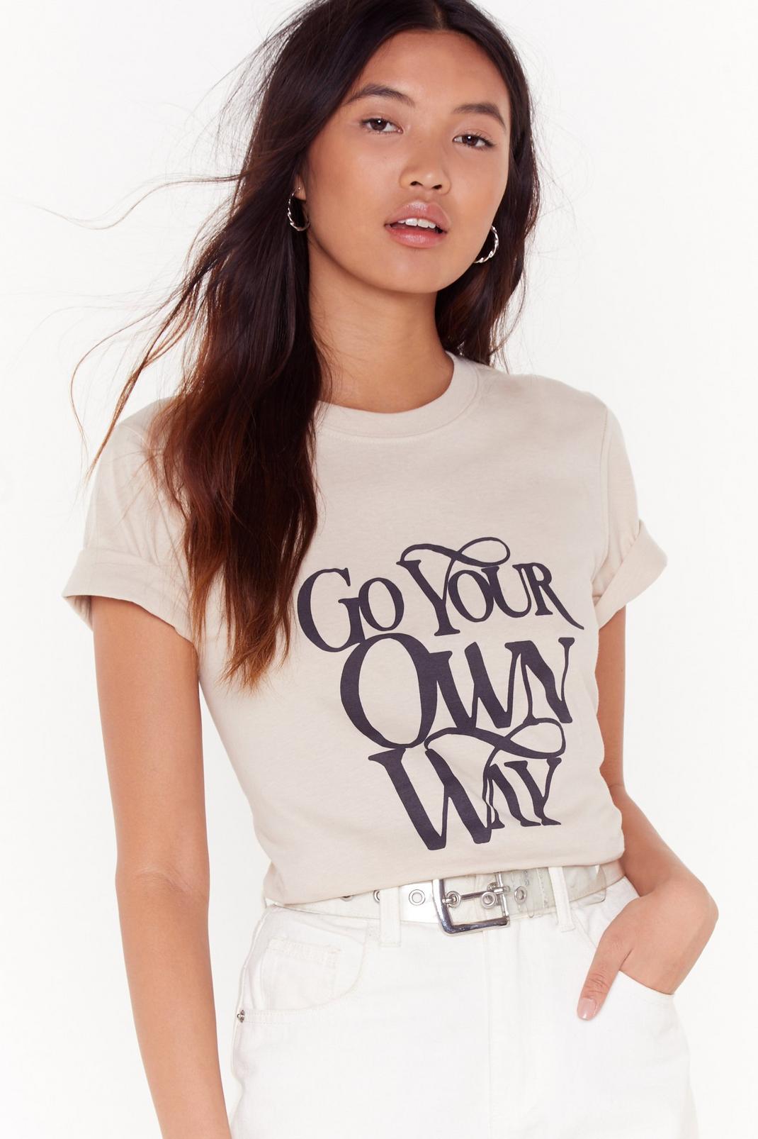 Go Your Own Way Graphic Tee image number 1
