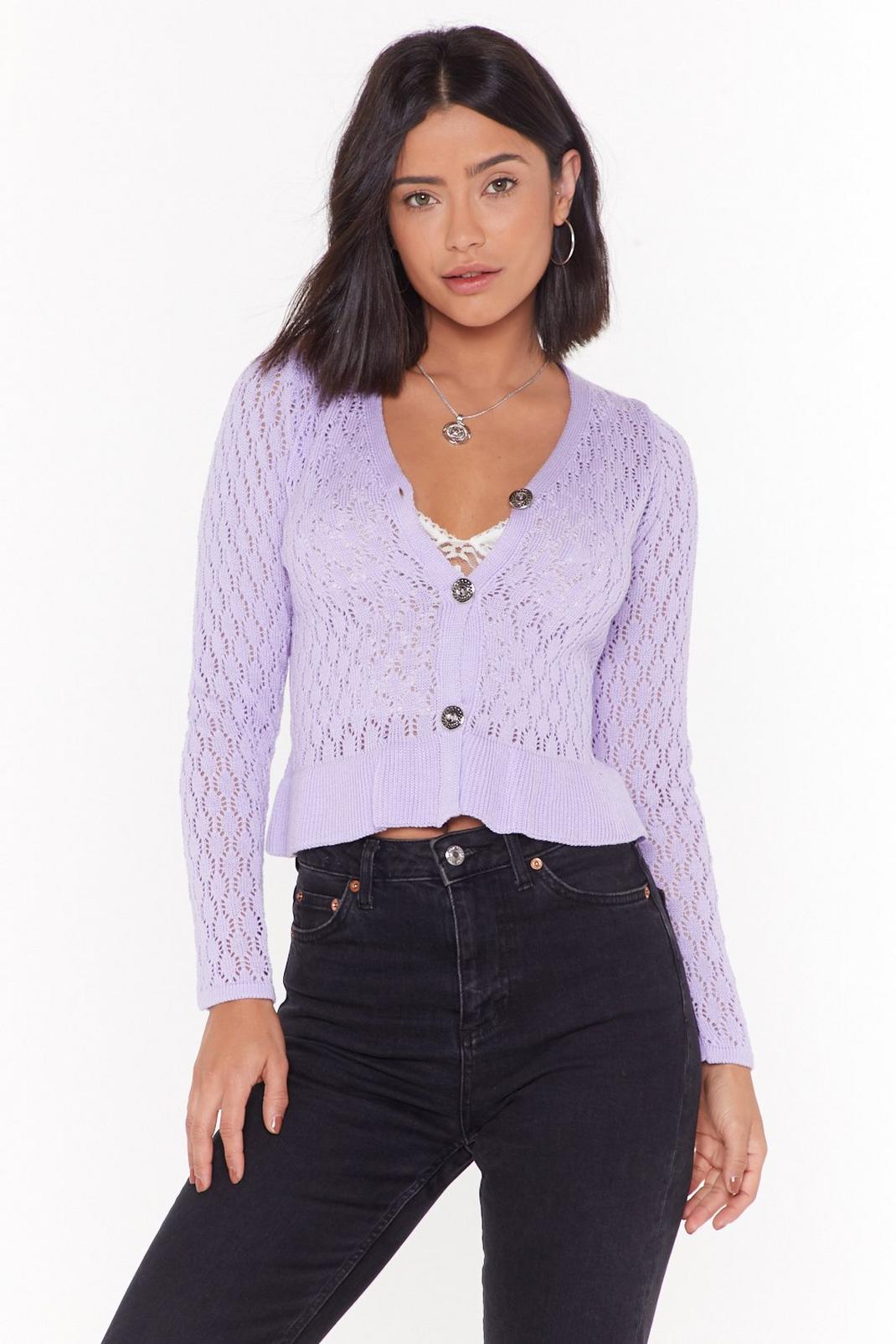 The Pointelle Deal Button-Down Cardigan image number 1