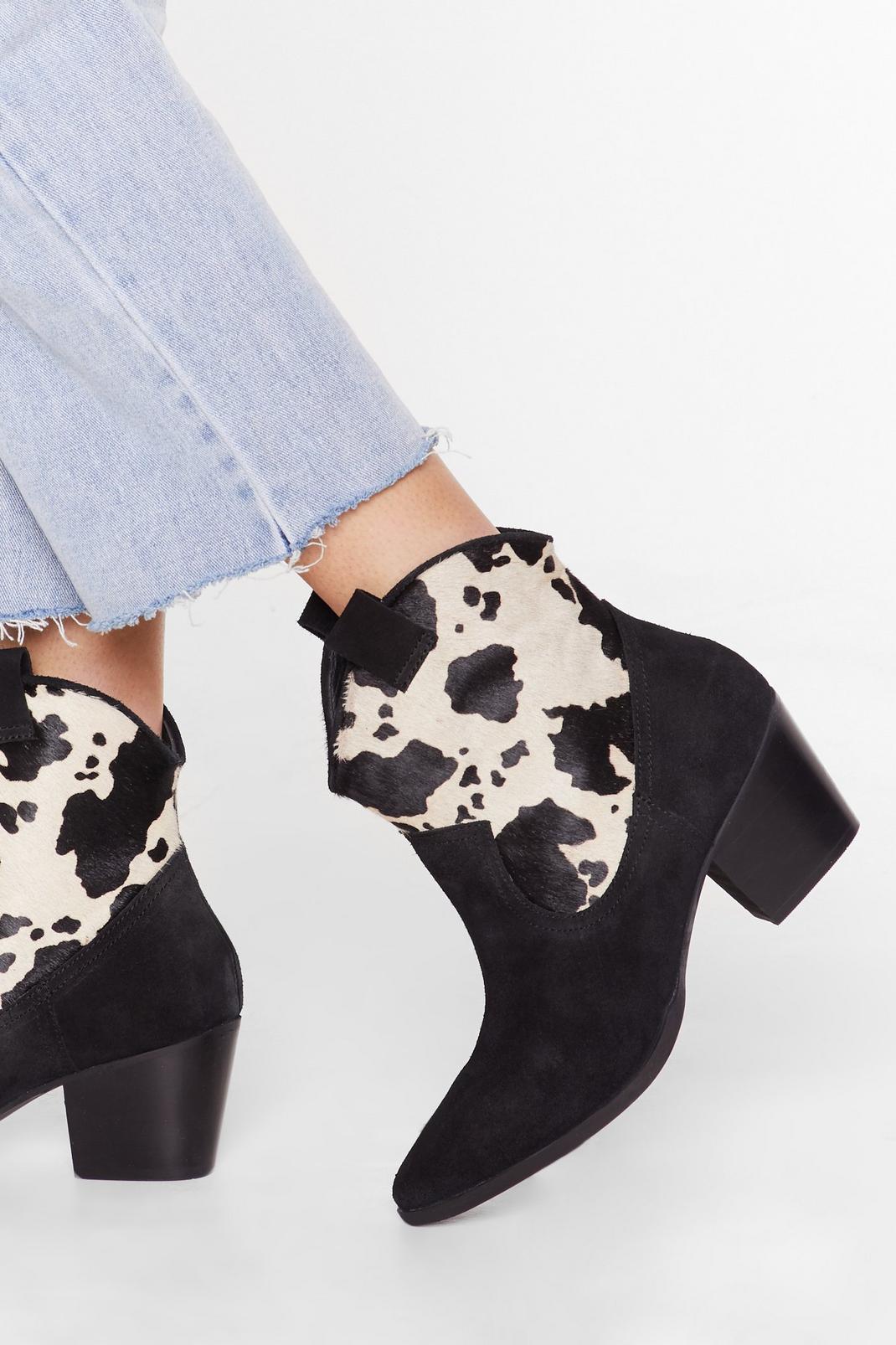 Cow Does It Feel Suede Pony Hair Boots image number 1