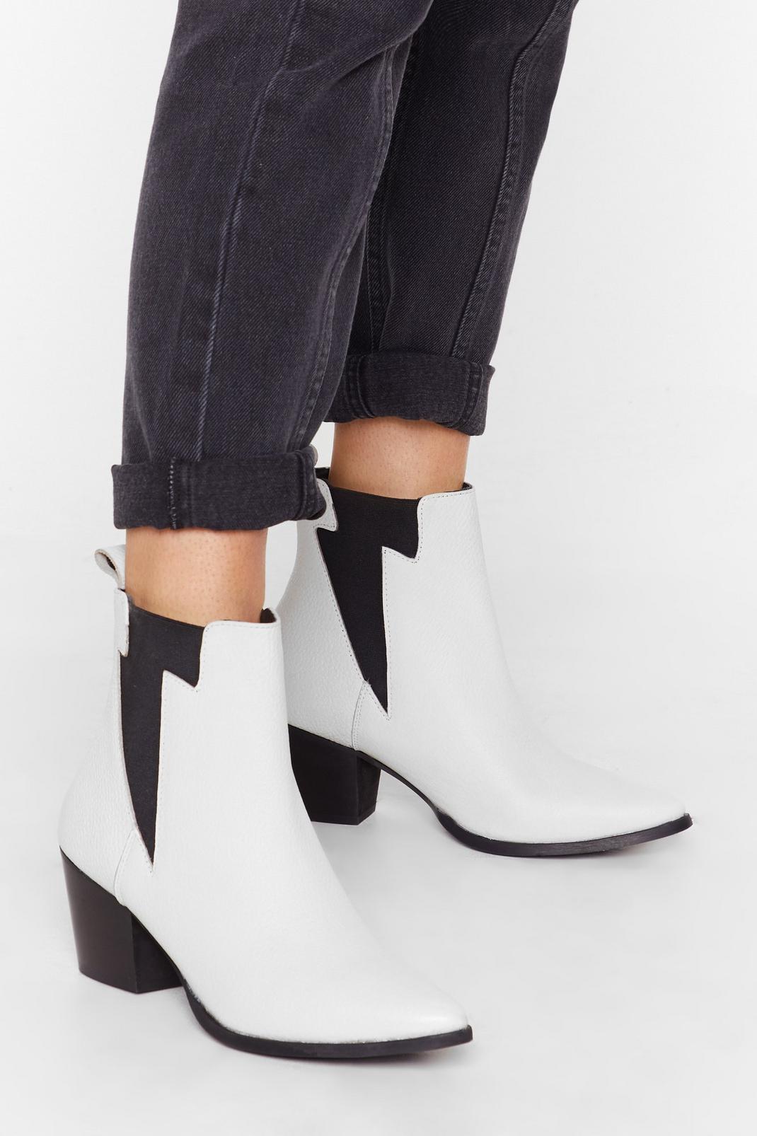 Like Lightening Leather Chelsea Boots image number 1