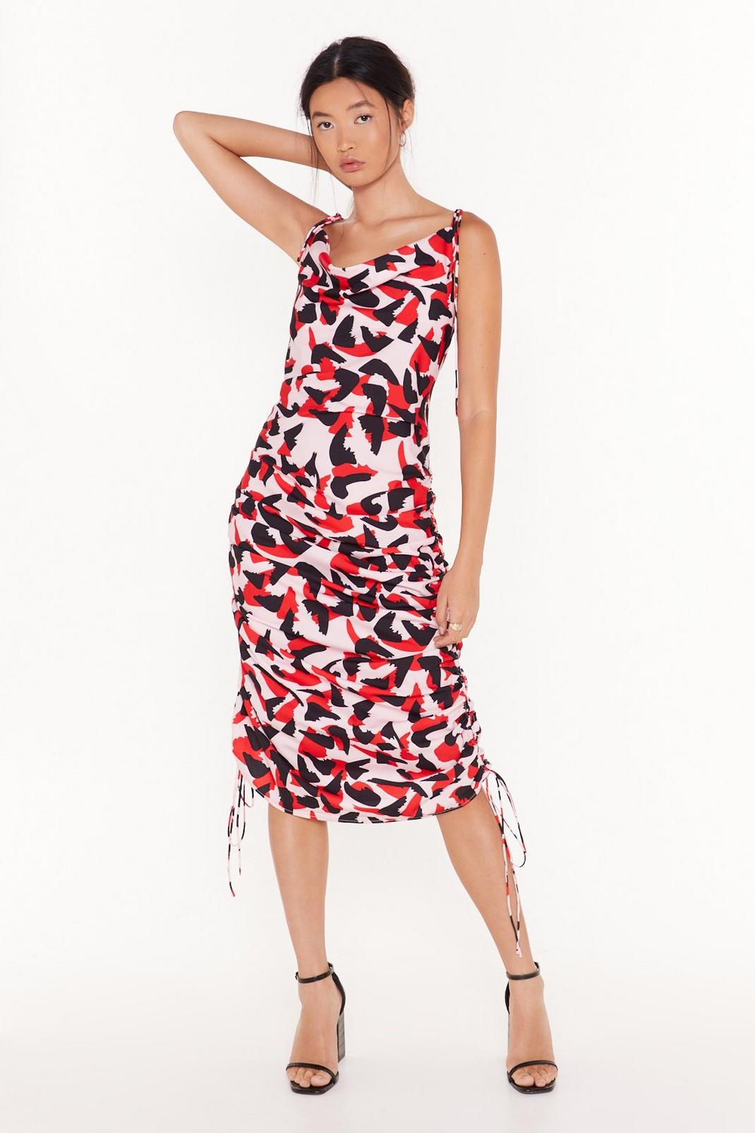 So Bold Abstract Midi Dress image number 1