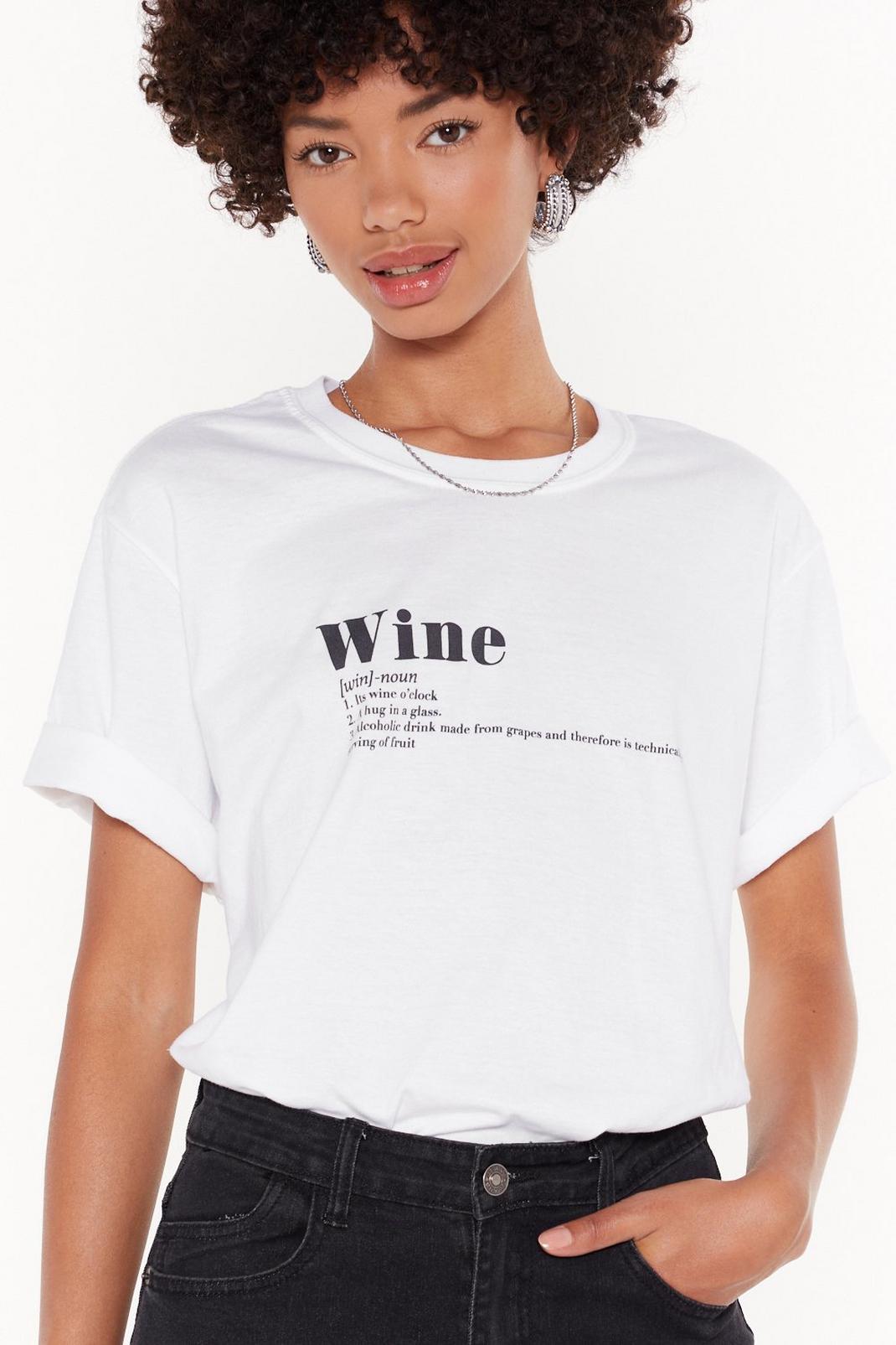 T-shirt à slogan La Définition de WIne image number 1