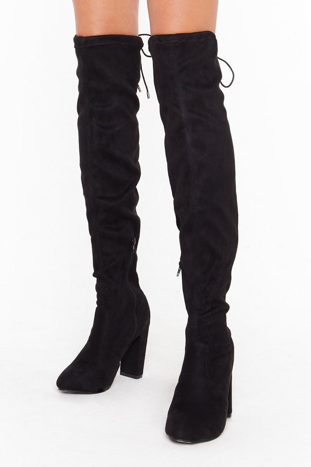 Suede Out Late Faux Suede Over-the-Knee Boots image number 1