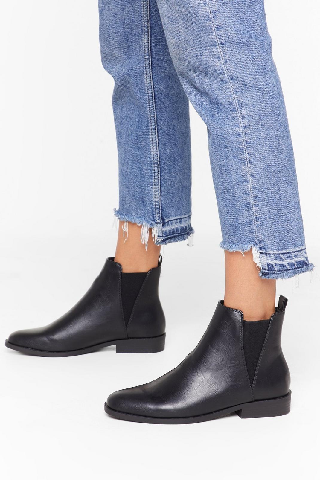 Big for Your Boots Faux Leather Chelsea Boots image number 1