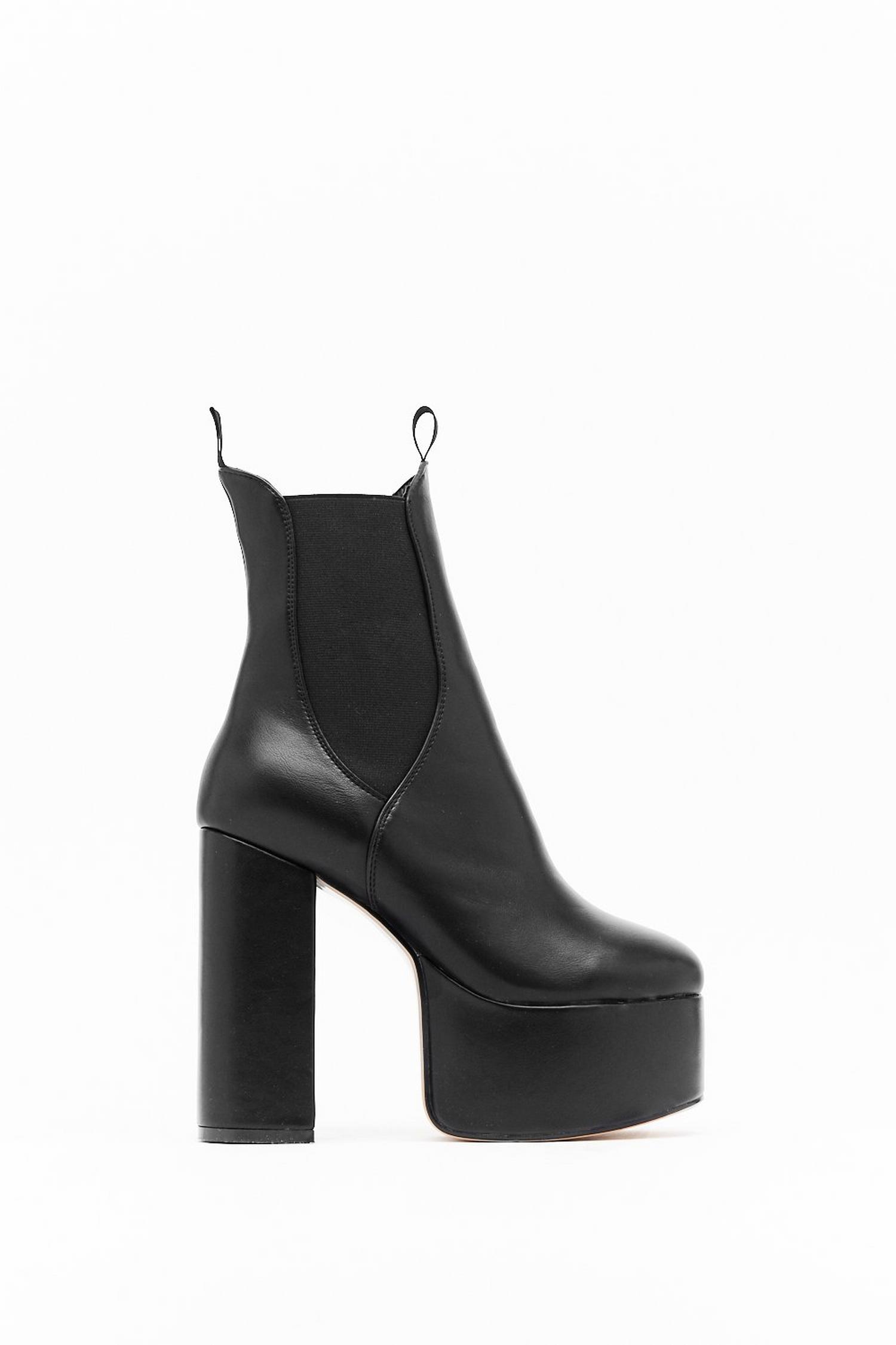 nasty gal platform chelsea boots