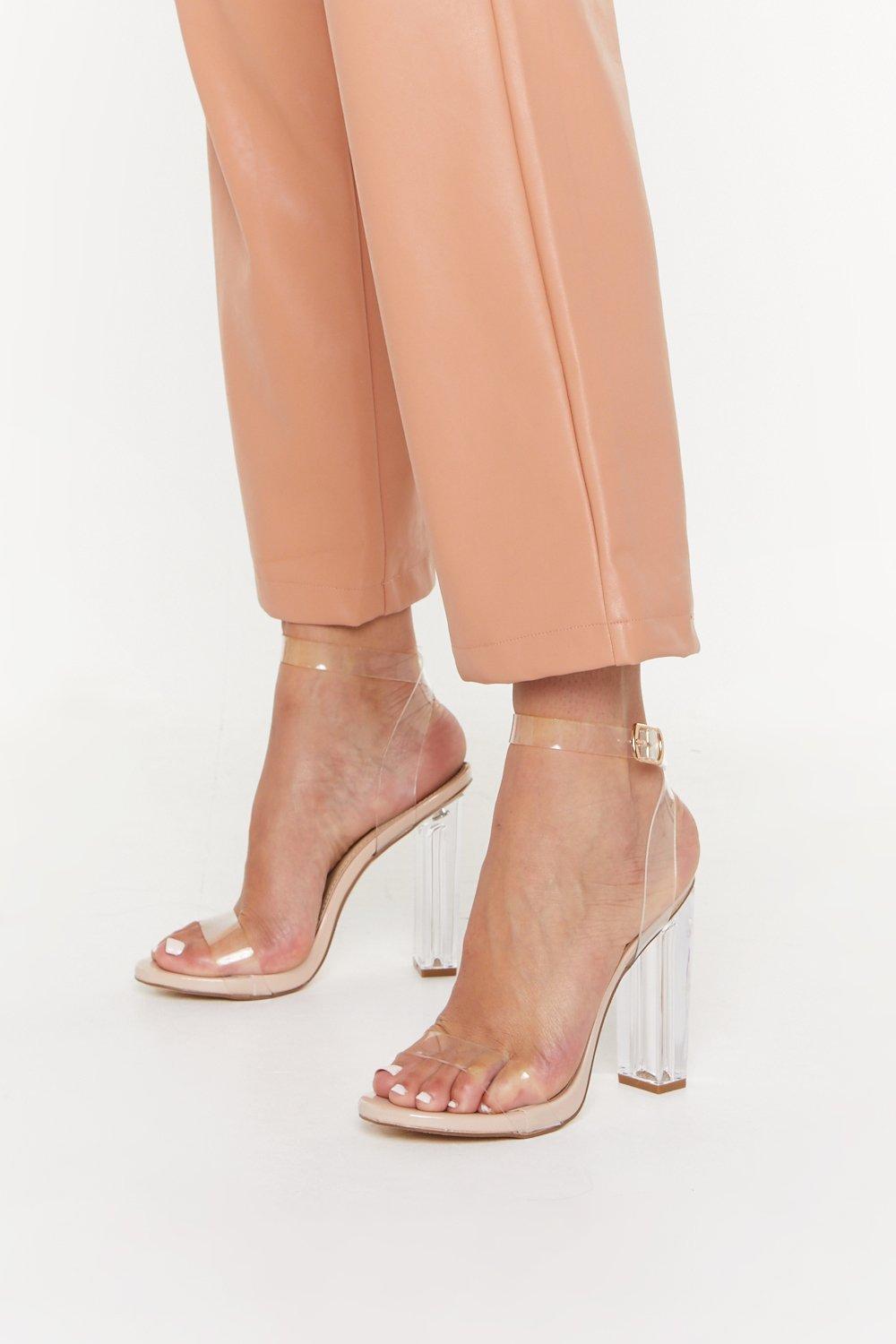 nasty gal clear shoes