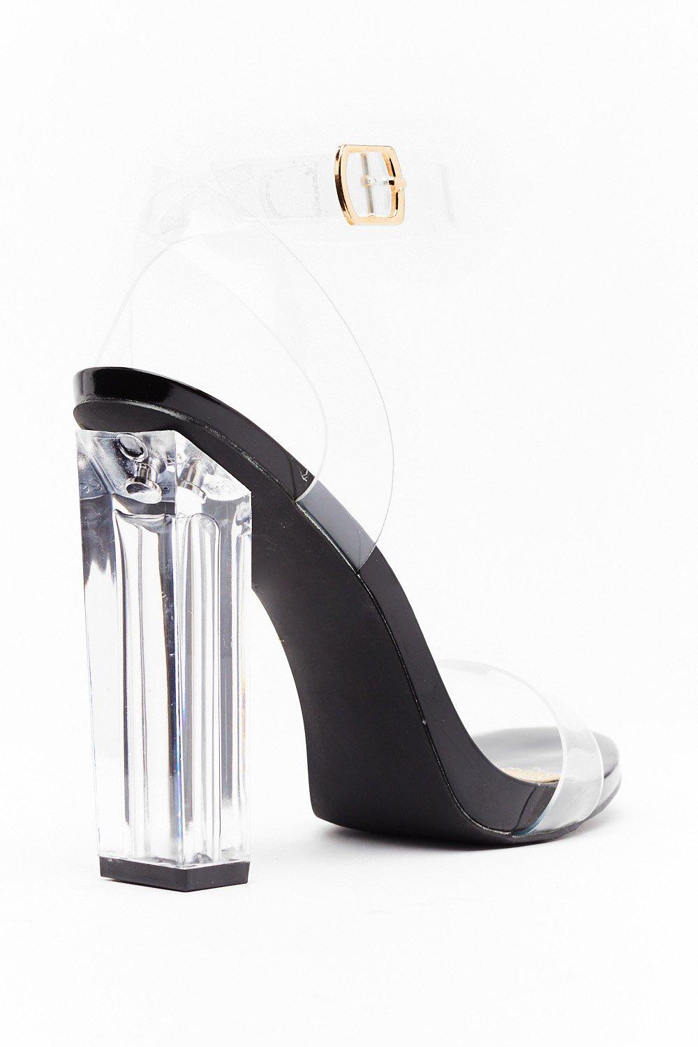 Nasty gal 2024 clear heels