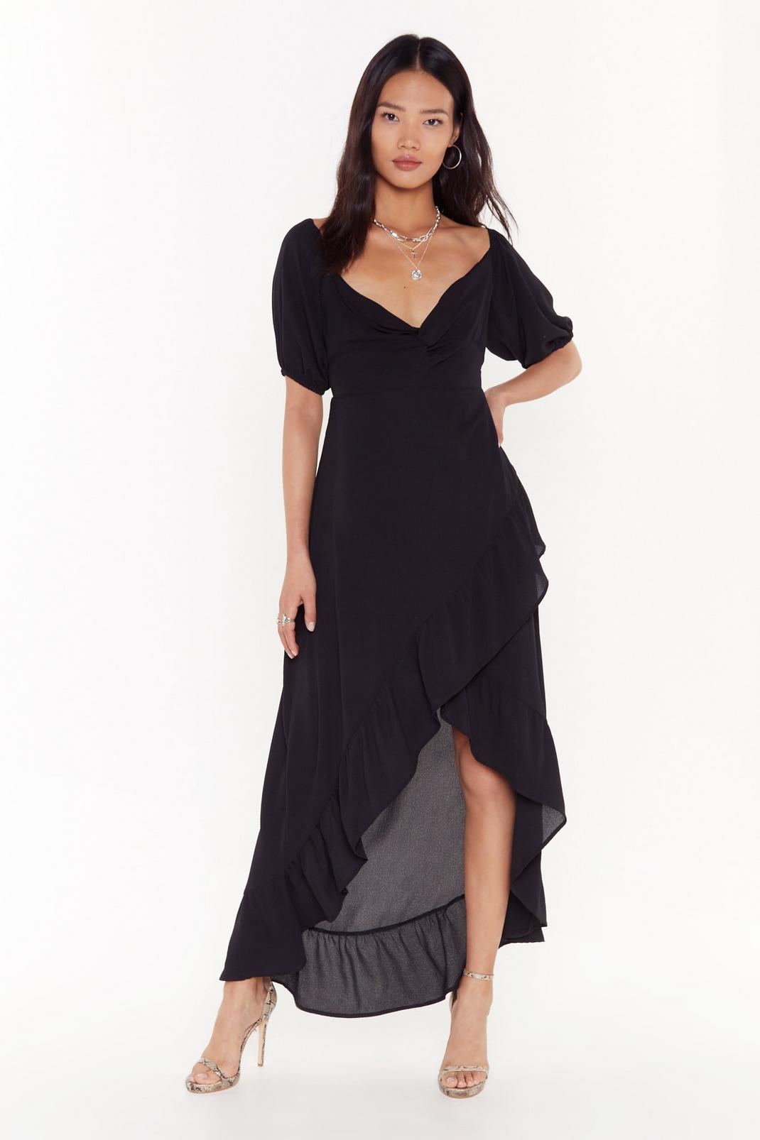 Frill the Morning Comes Ruffle Midi Dress image number 1