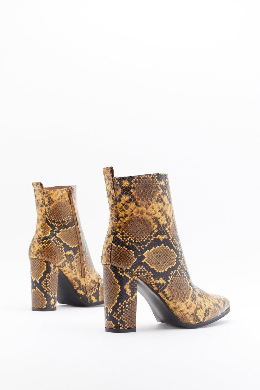 Nasty gal hotsell snakeskin boots