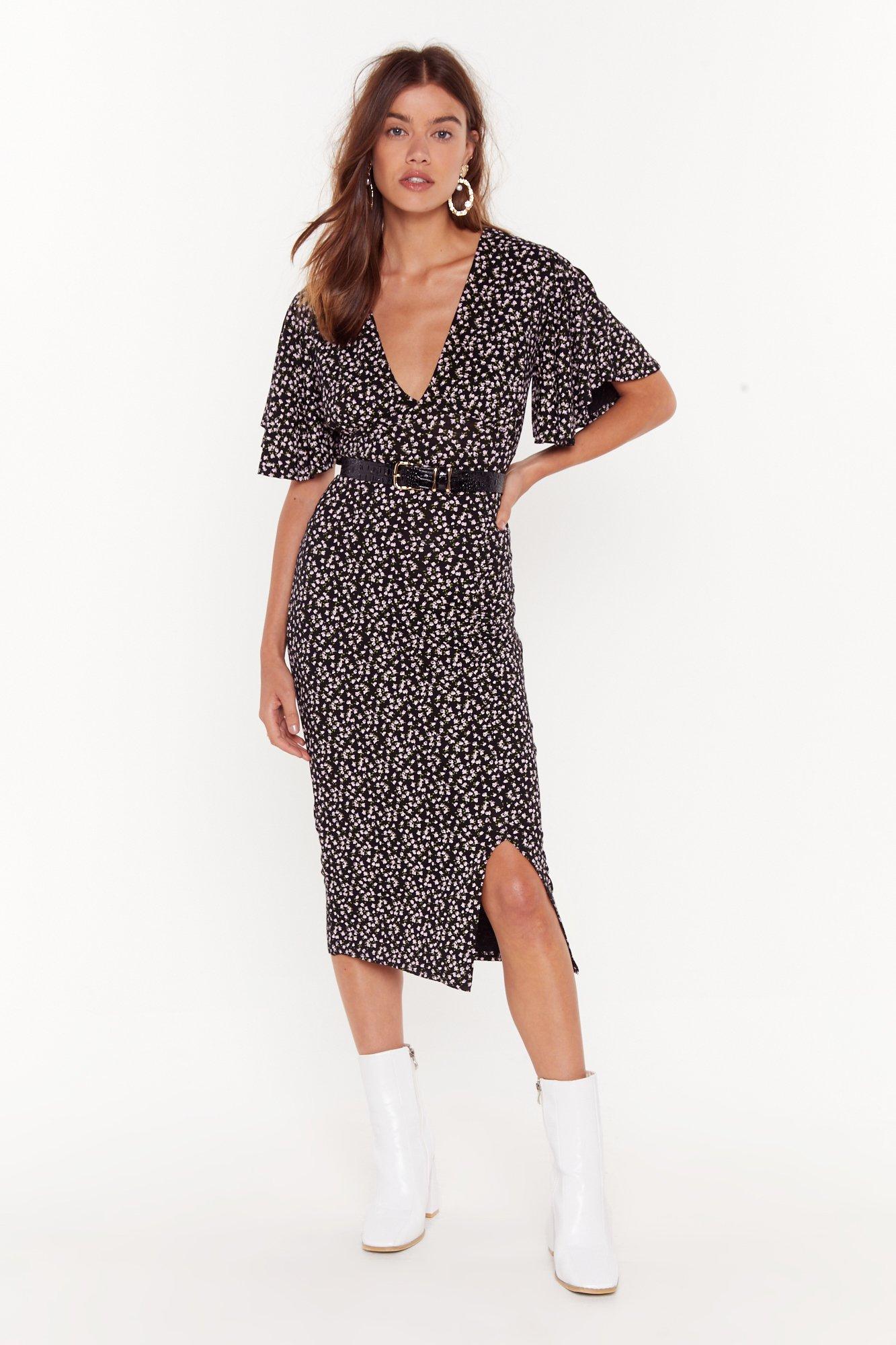 midi dress nasty gal