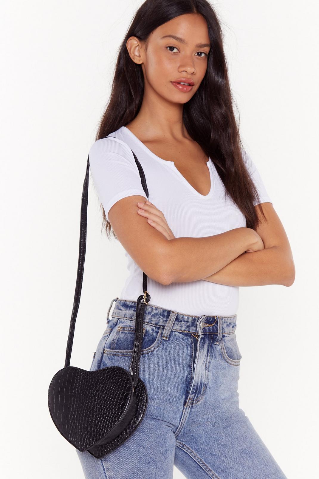 WANT Heart of Me Faux Leather Crossbody Bag image number 1