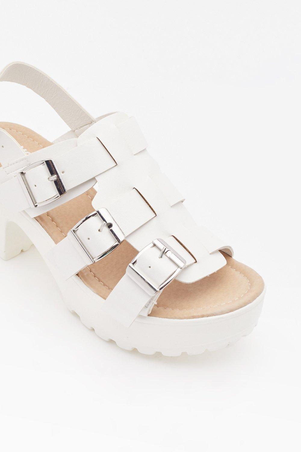 Nasty gal hot sale white sandals