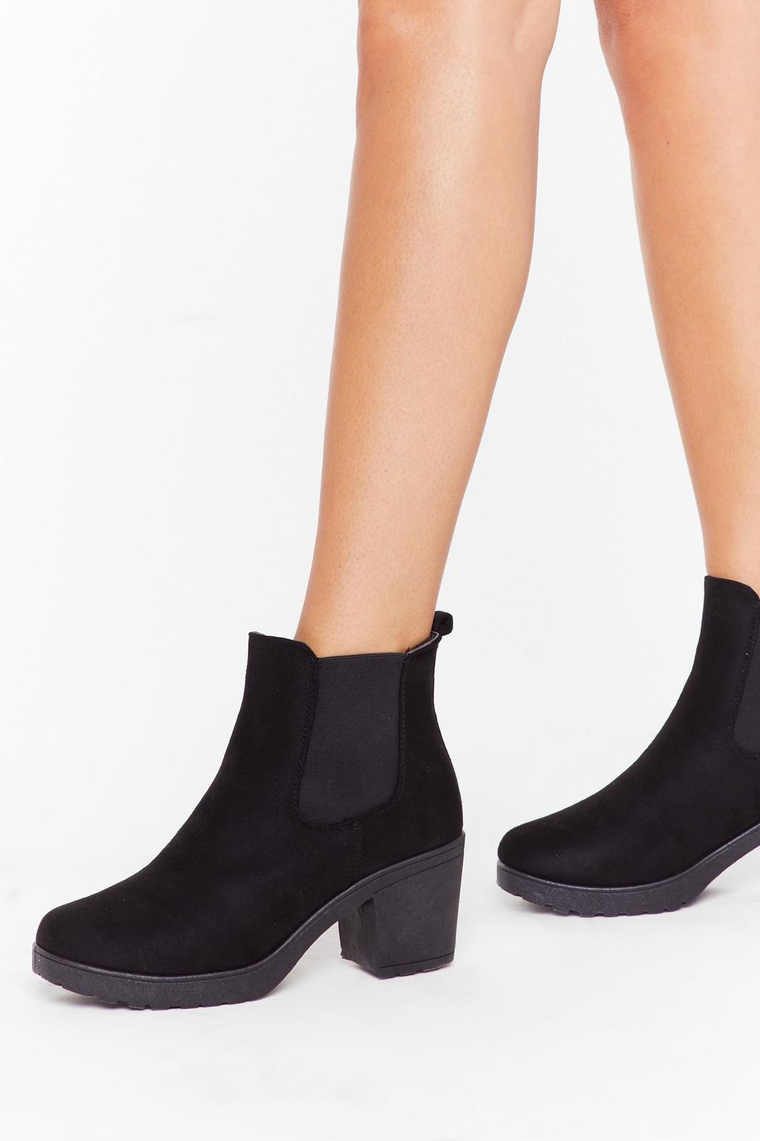 Suede You Want Me Faux Suede Chelsea Boots image number 1