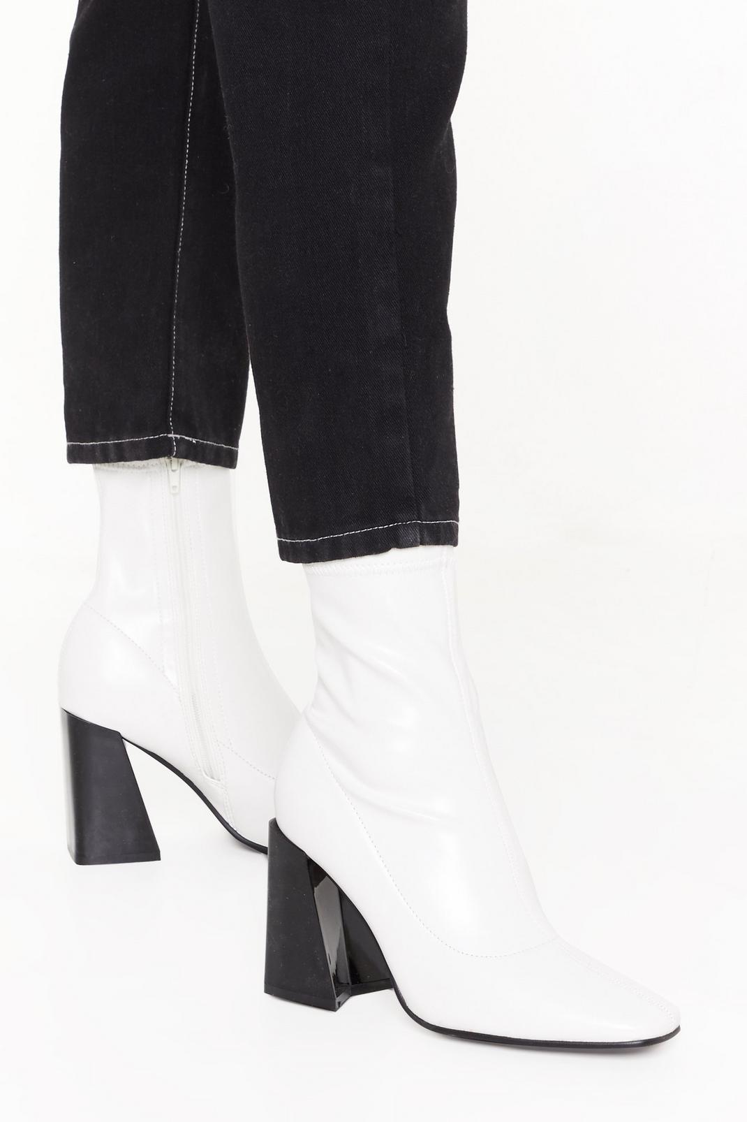 Truth or Flare Heel Sock Boots image number 1