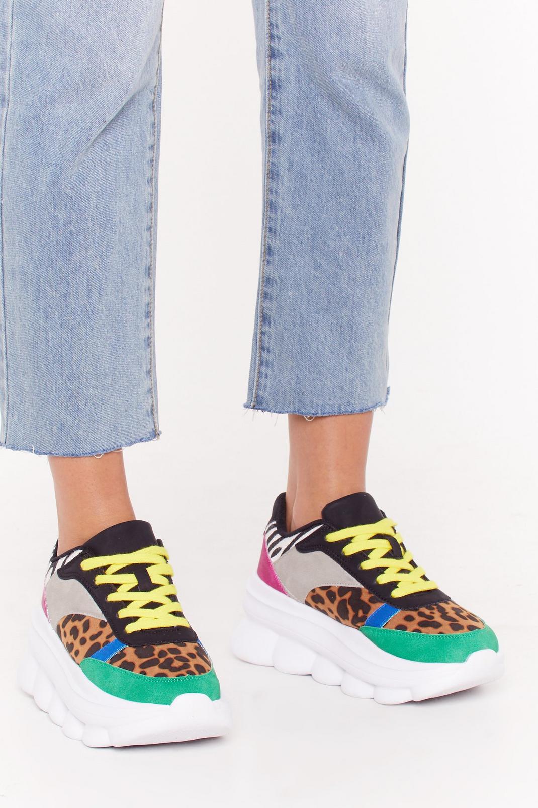 Just a Dash of Colorblock Chunky Sneakers image number 1