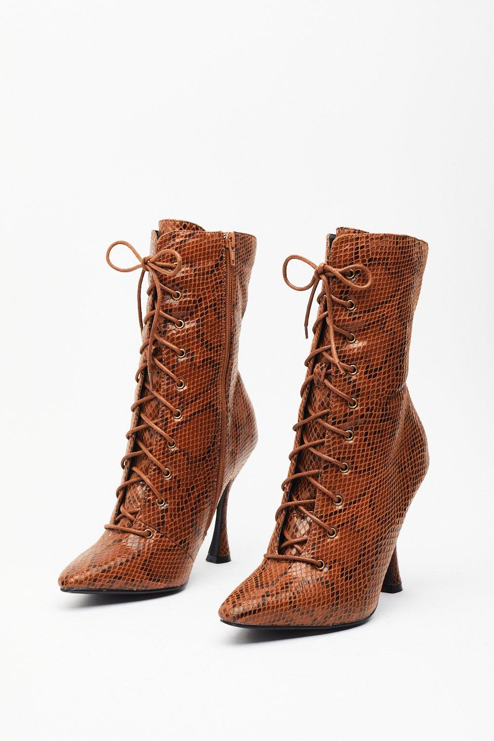 Nasty gal hotsell snakeskin boots