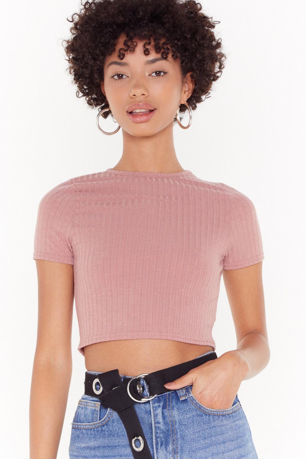 Soft Rib Cropped Tee image number 1
