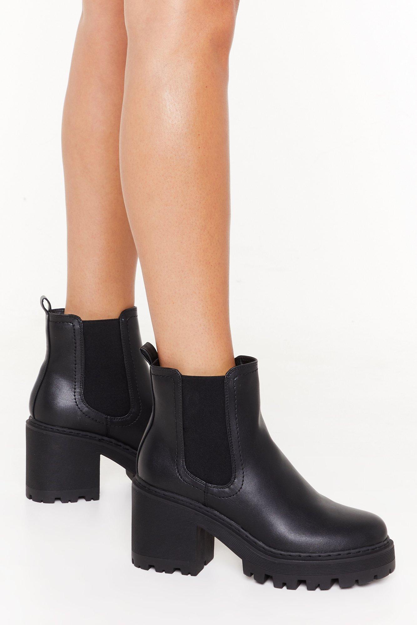 chelsea cleated ankle boots