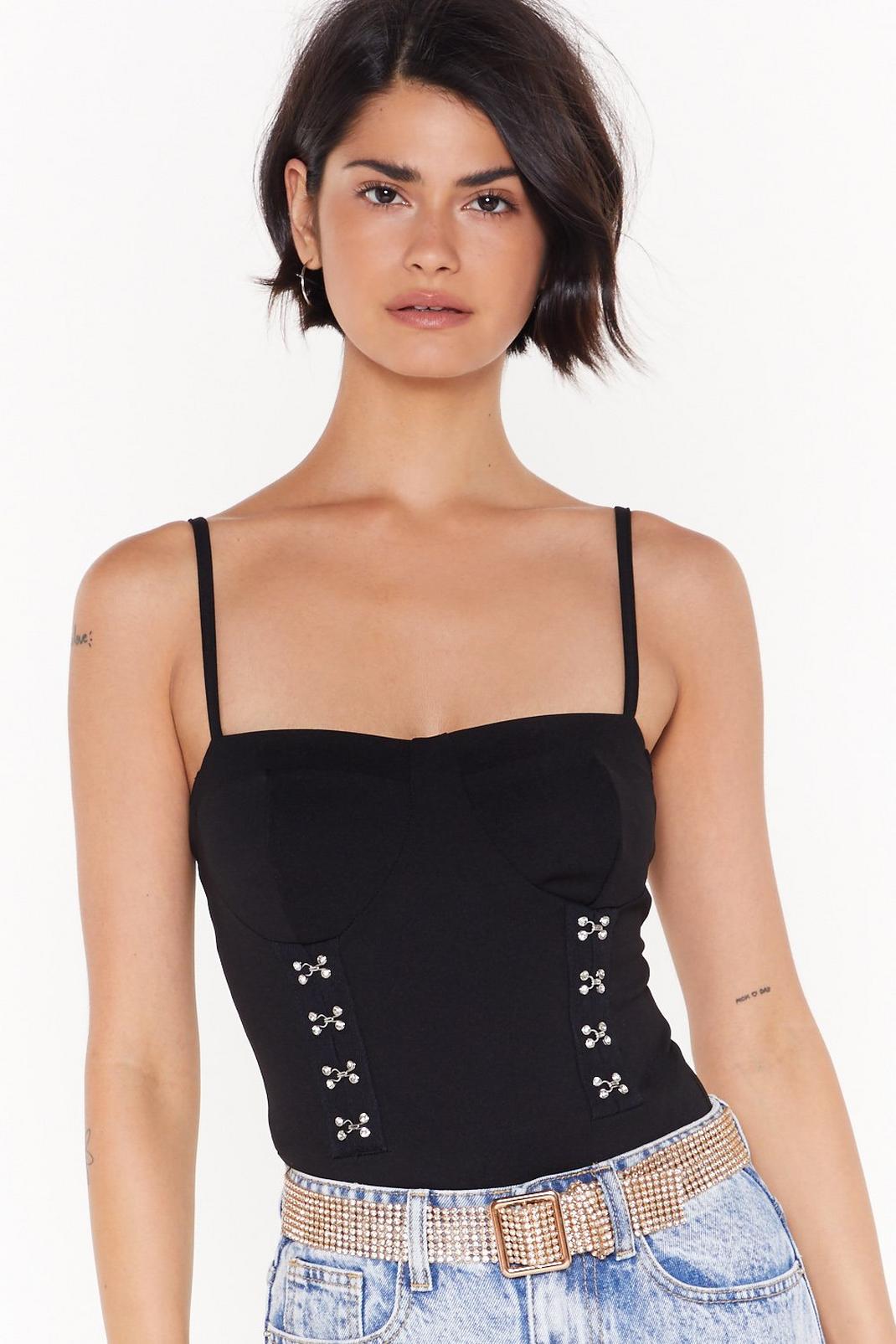 My Kind of Hook and Eye Cupped Bodysuit image number 1