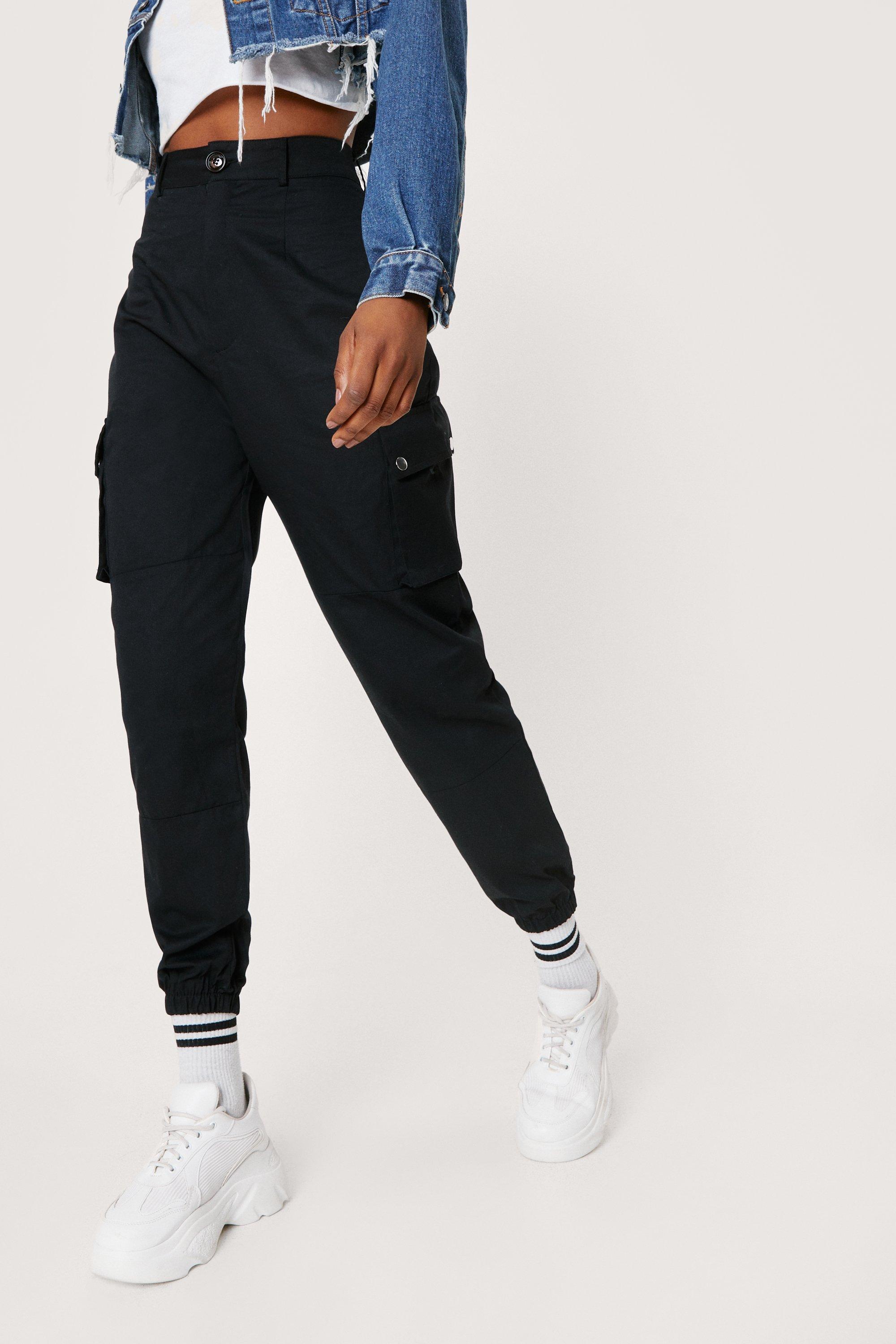 women's high rise cargo pants