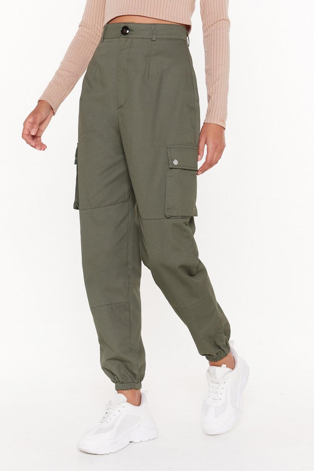 Pocket High Waisted Cargo Trousers | Nasty Gal