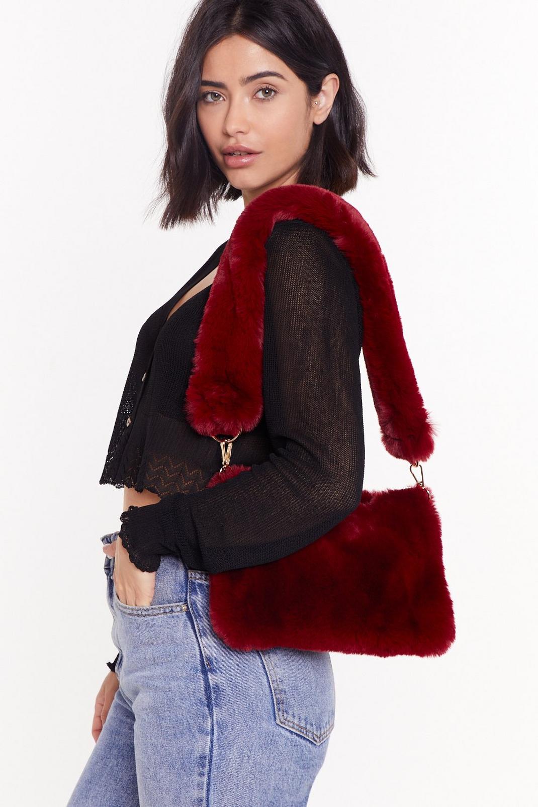 WANT As Fur Usual Faux Fur Shoulder Bag image number 1
