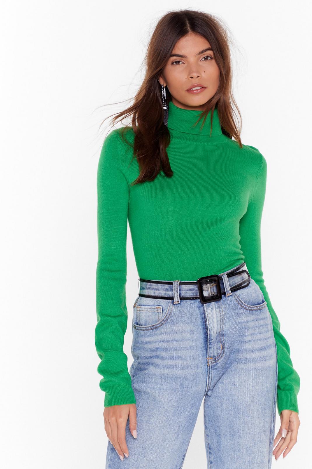 Up to Here With It Turtleneck Jumper image number 1