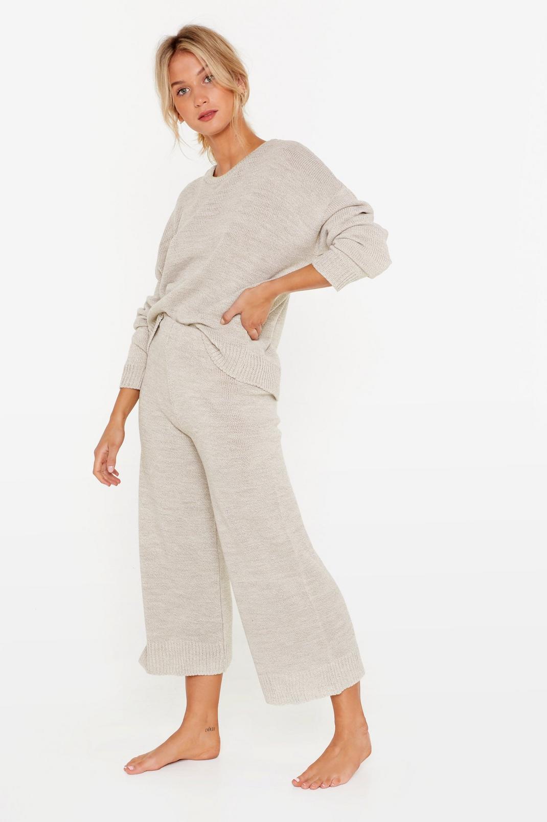 Knitted Sweater and Culotte Pants Set | Nasty Gal