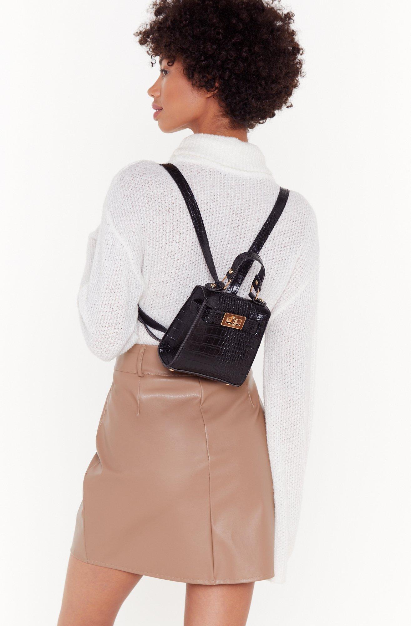 structured mini backpack