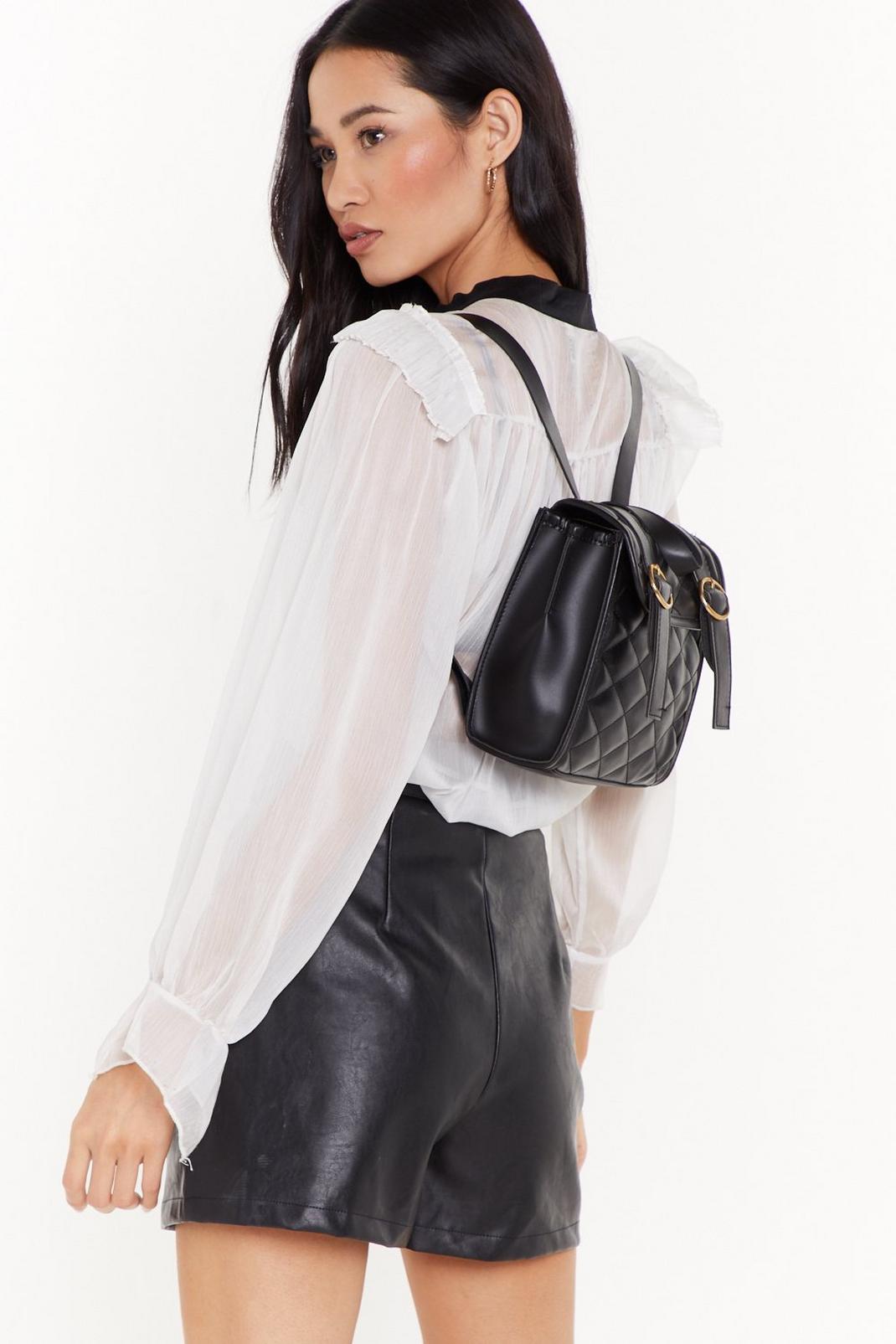 WANT We Quilt This City Faux Leather Backpack image number 1