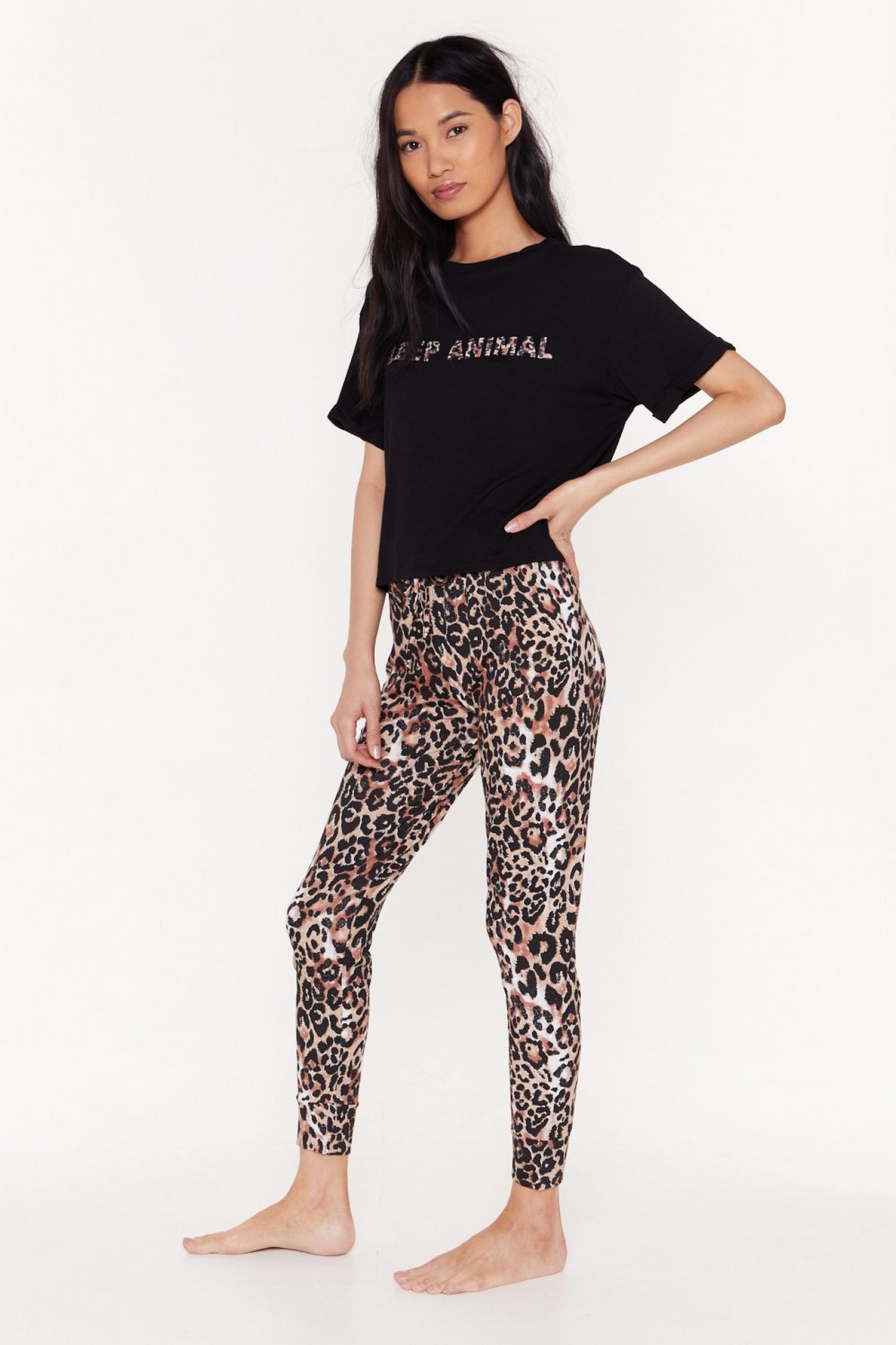 Sleep Animal Leopard Pants Pajama Set | Nasty Gal