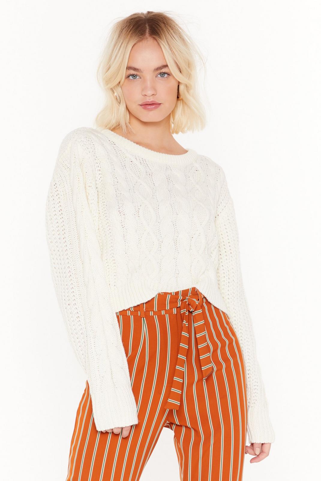 Cable Talk Relaxed Knit Jumper image number 1