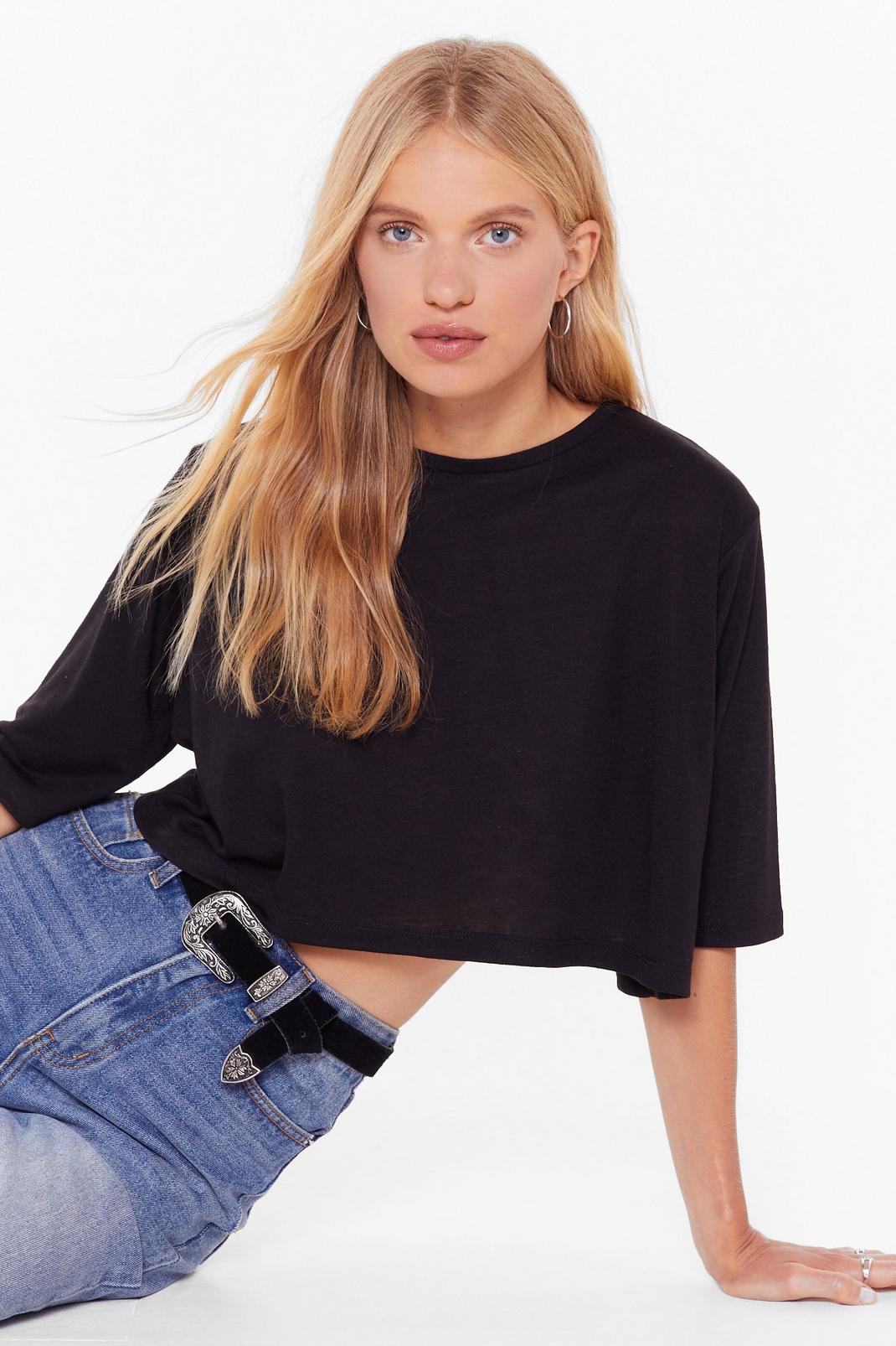 Think Outside the Boxy Cropped Tee image number 1