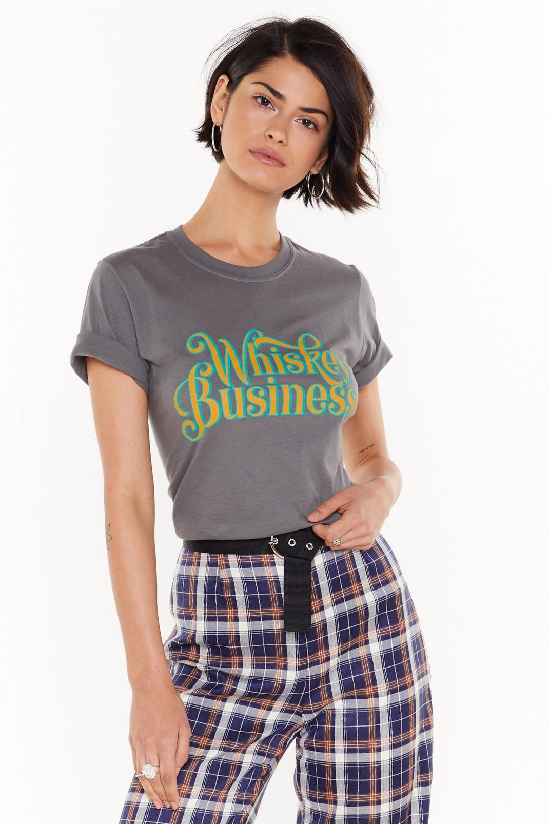 T-shirt à slogan Whisky Business image number 1