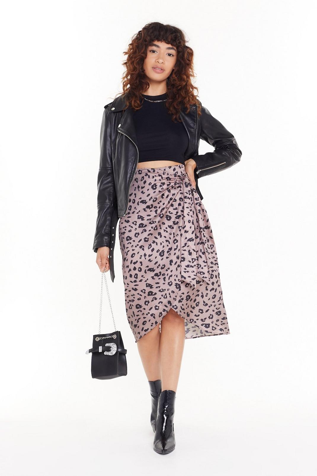 It's a Jungle Out There Leopard Wrap Skirt image number 1