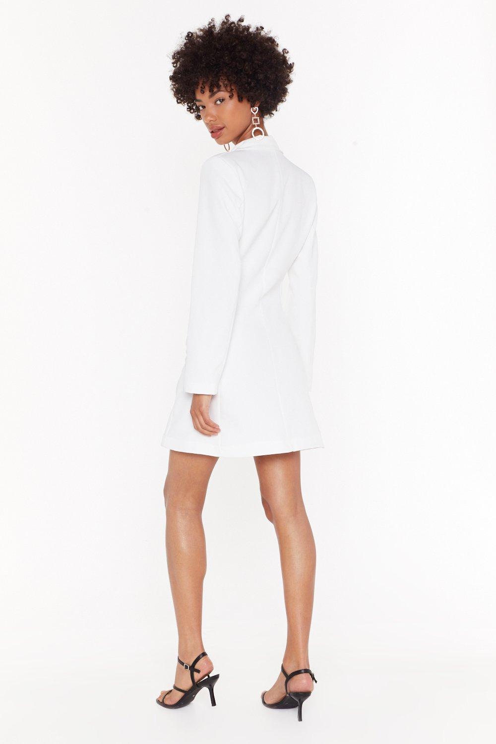 Nasty gal hotsell white blazer dress