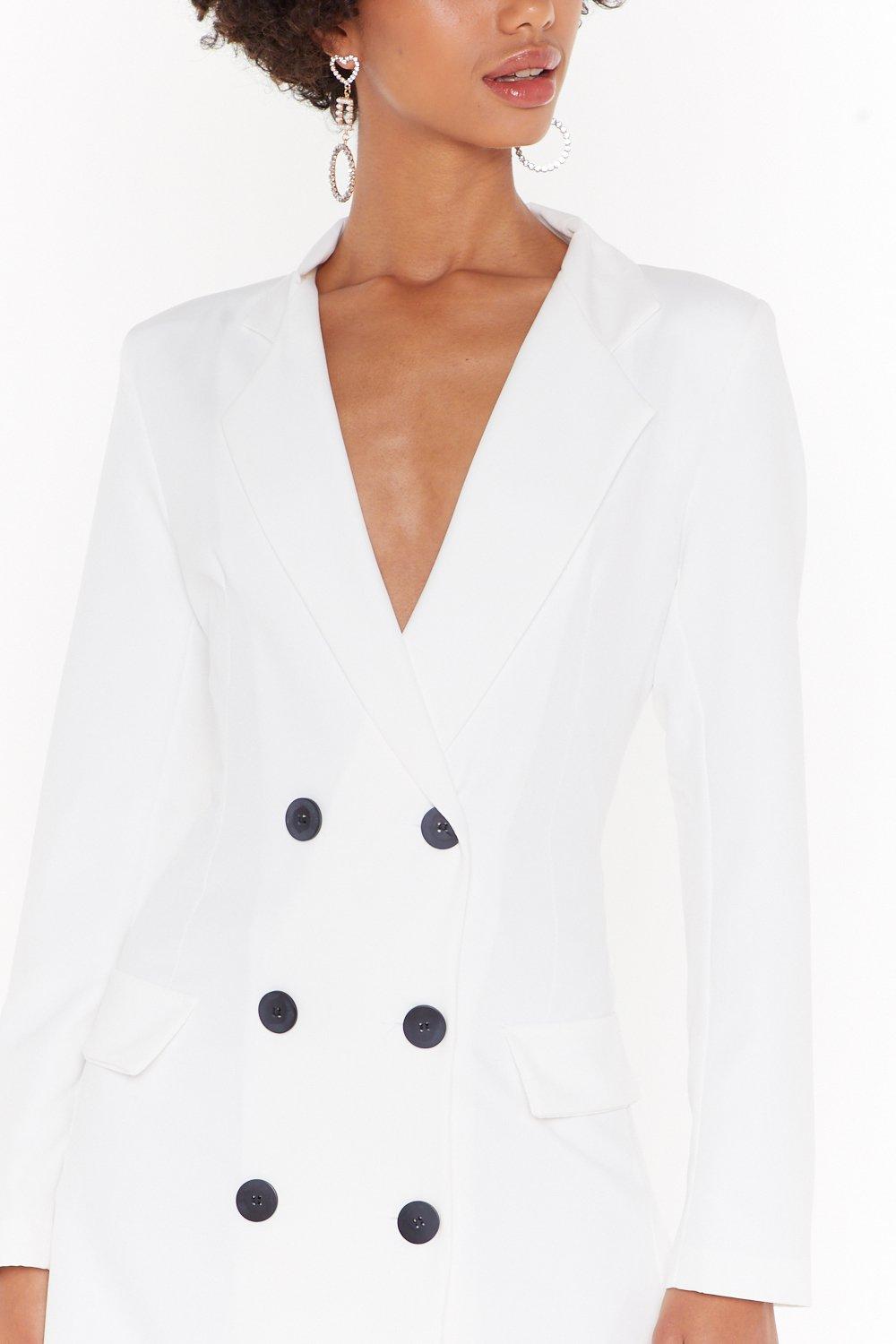 Nasty gal white blazer on sale dress