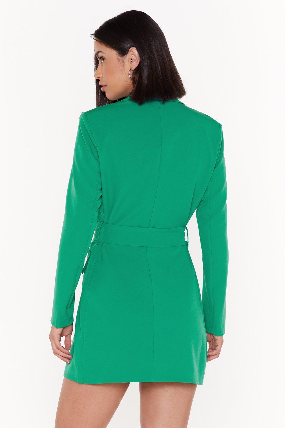 Nasty gal clearance green blazer dress