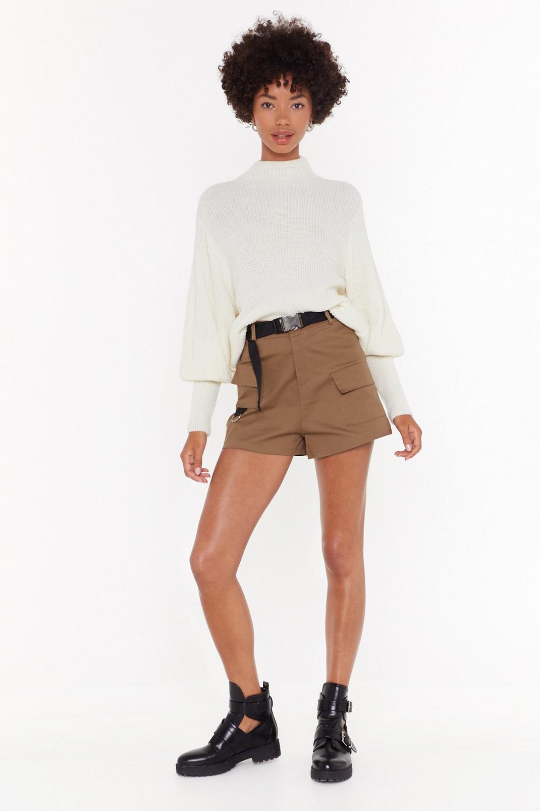 Stand to Attention High-Waisted Utility Shorts image number 1