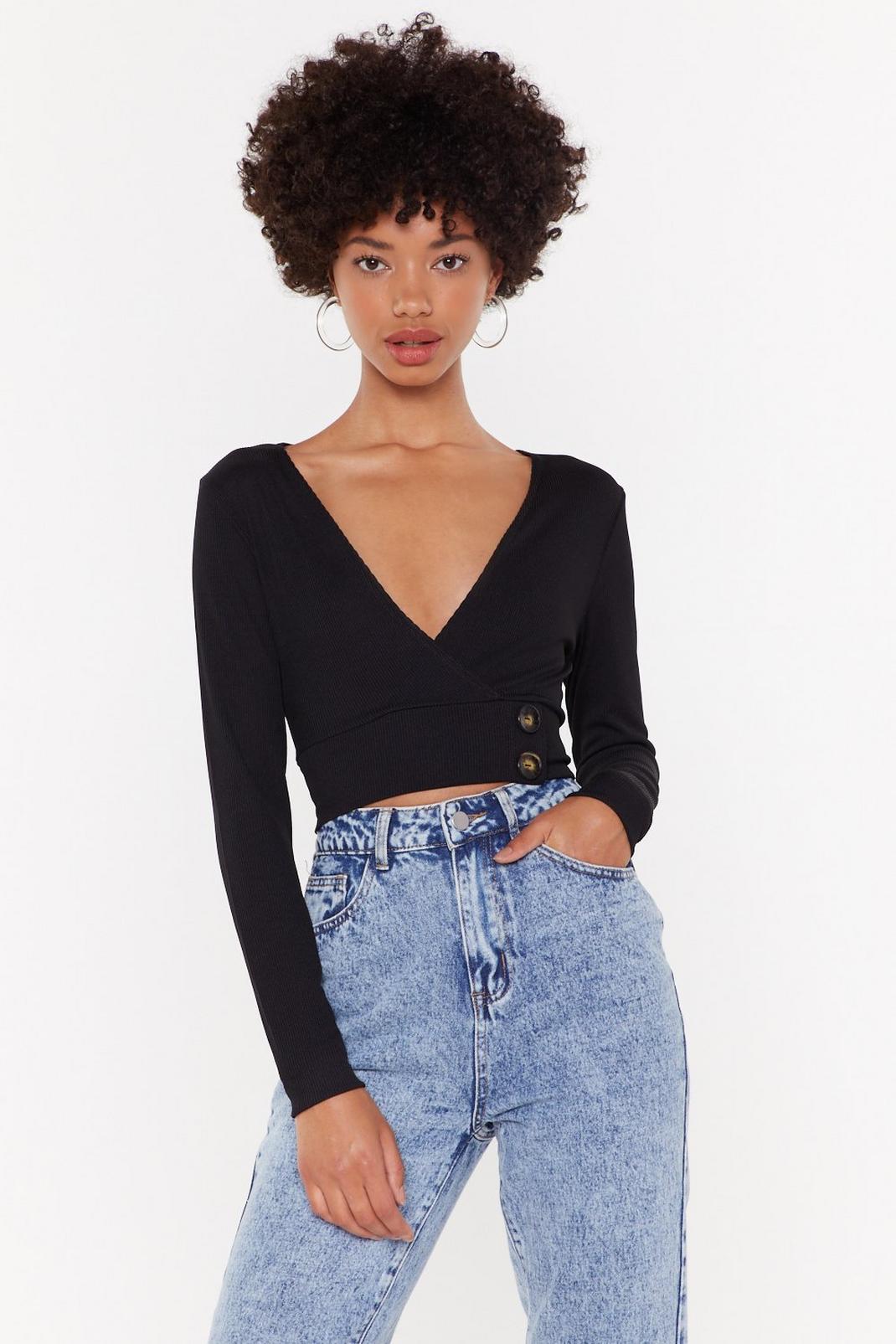 The V to Life Ribbed Crop Top image number 1