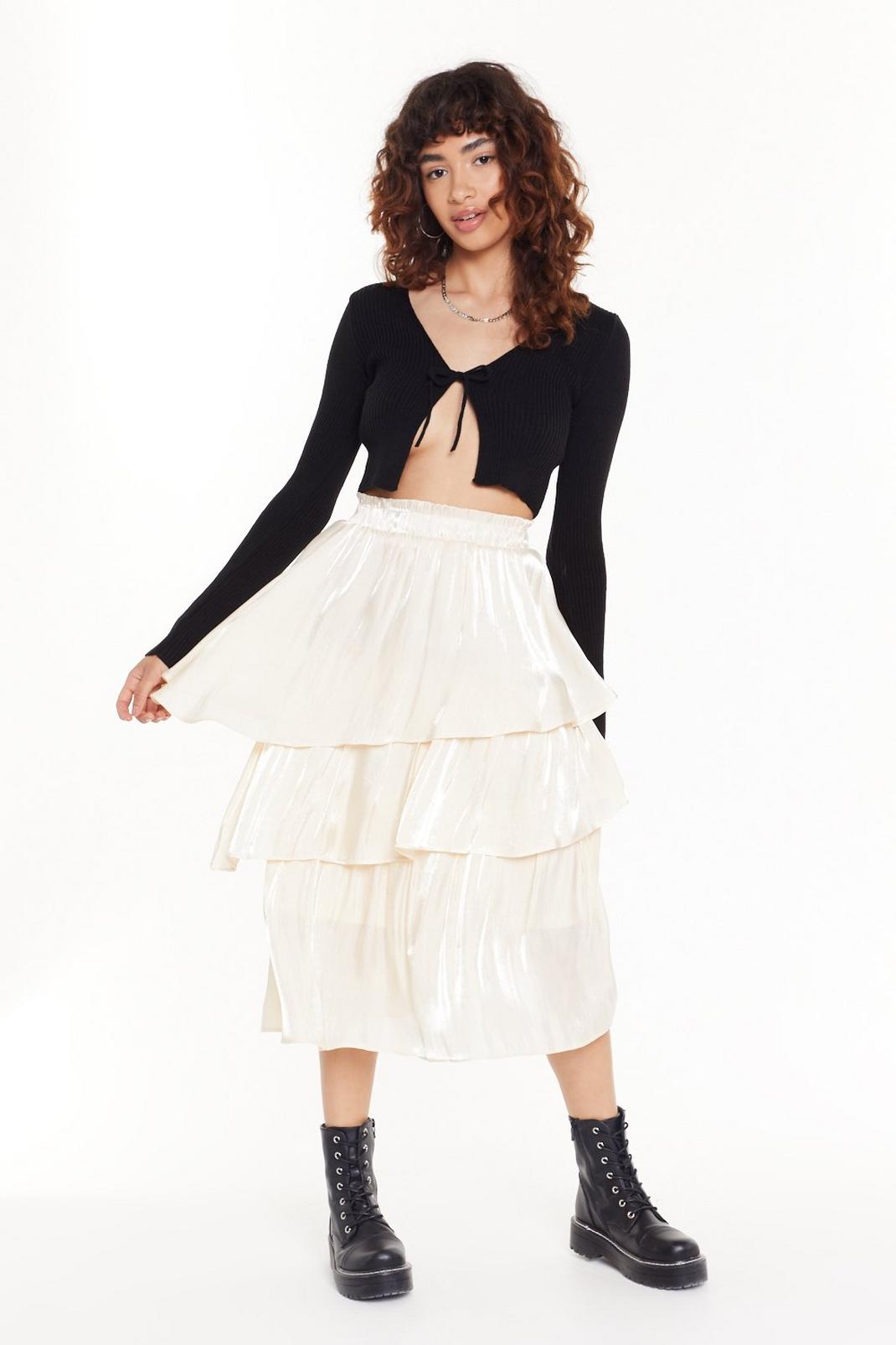 Come Over Tier Midi Skirt image number 1
